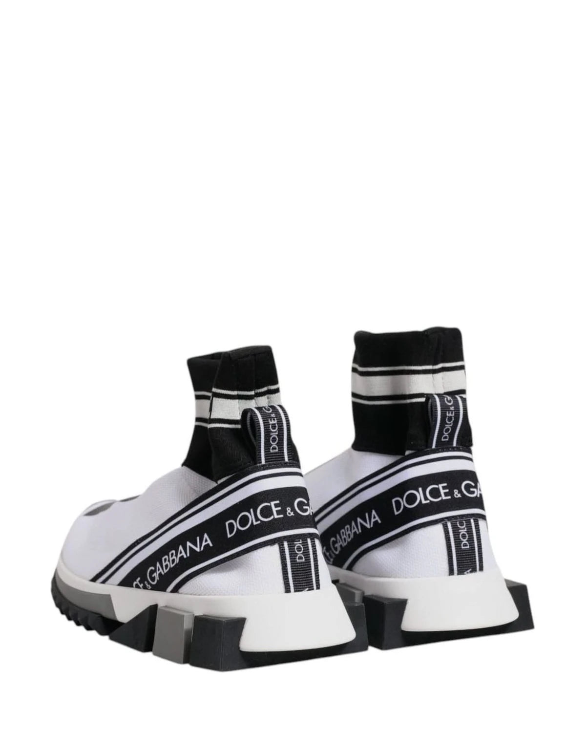 Dolce & Gabbana Black Sorrento Socks Sneakers Shoes Sneakers