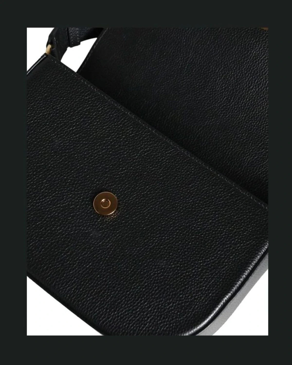 Versace Black Leather Grainy Calf Logo Crossbody Shoulder Bag Cross Body Bags