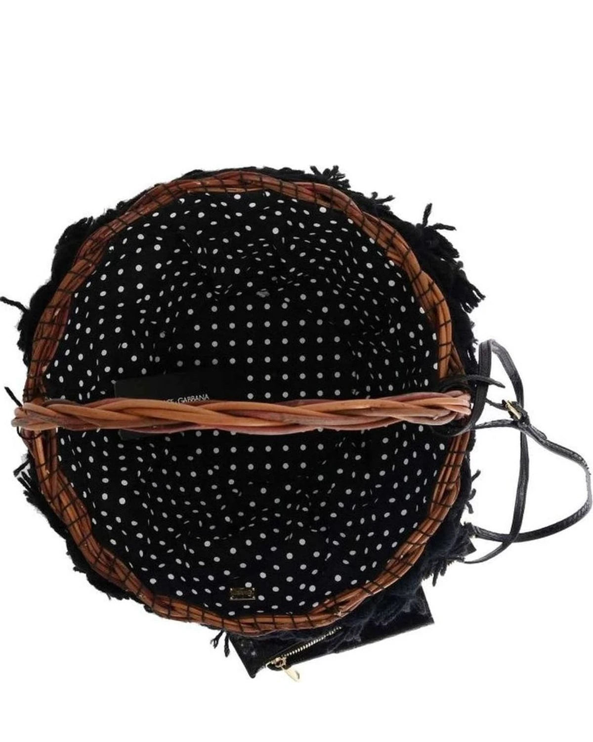 Dolce & Gabbana Beige Chic Straw Snakeskin Bucket Bag Tote Bags