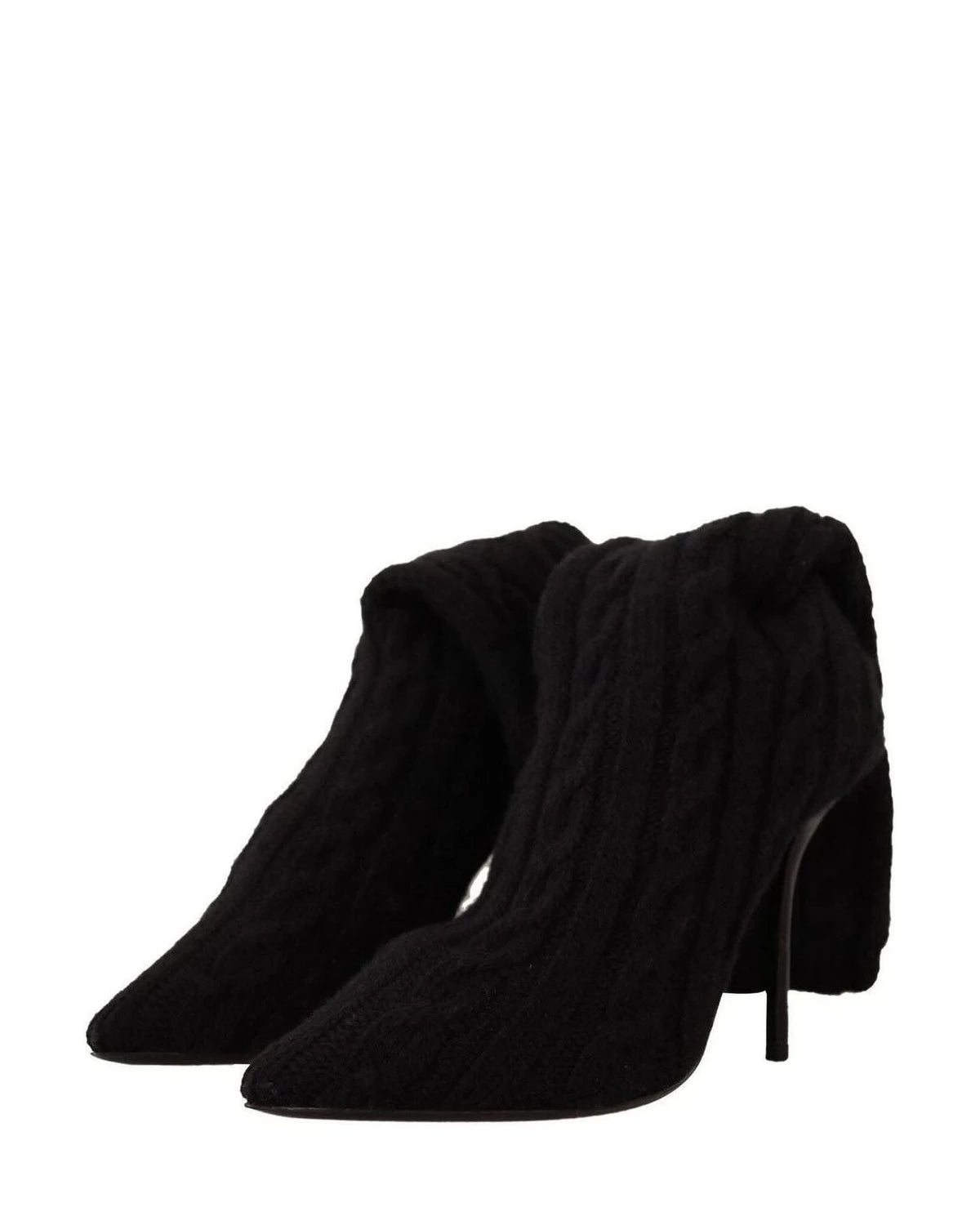 Dolce & Gabbana Black Elegant Stretch Sock Boots Boots