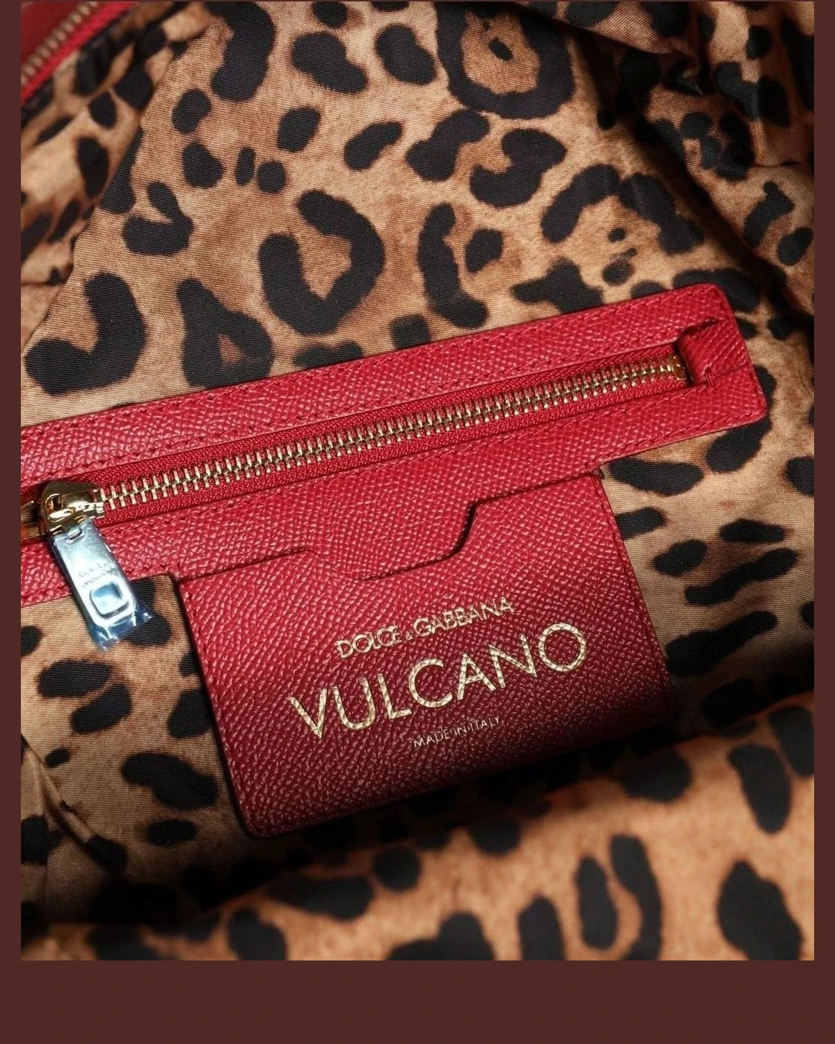 Dolce & Gabbana Red #Dgfamily Vulcano Embellishment Backpack Bag Backpacks