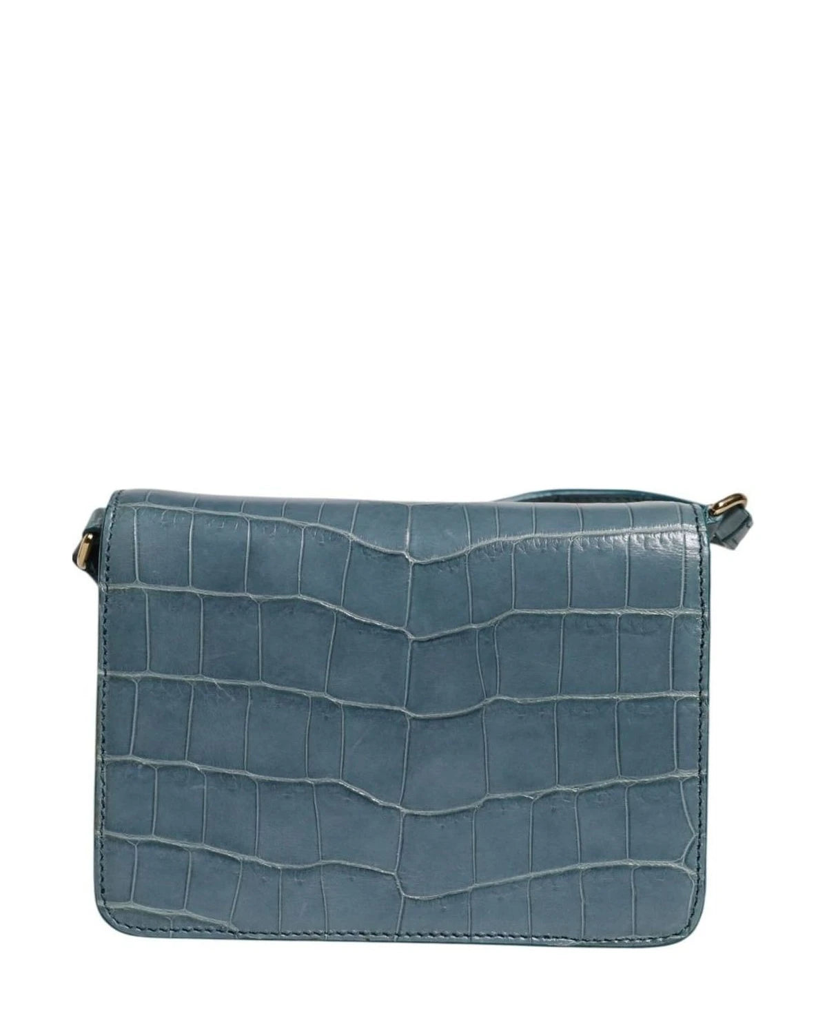 Dolce & Gabbana Green Leather Exotic Dg Plaque Crossbody Mini Bag Cross Body Bags