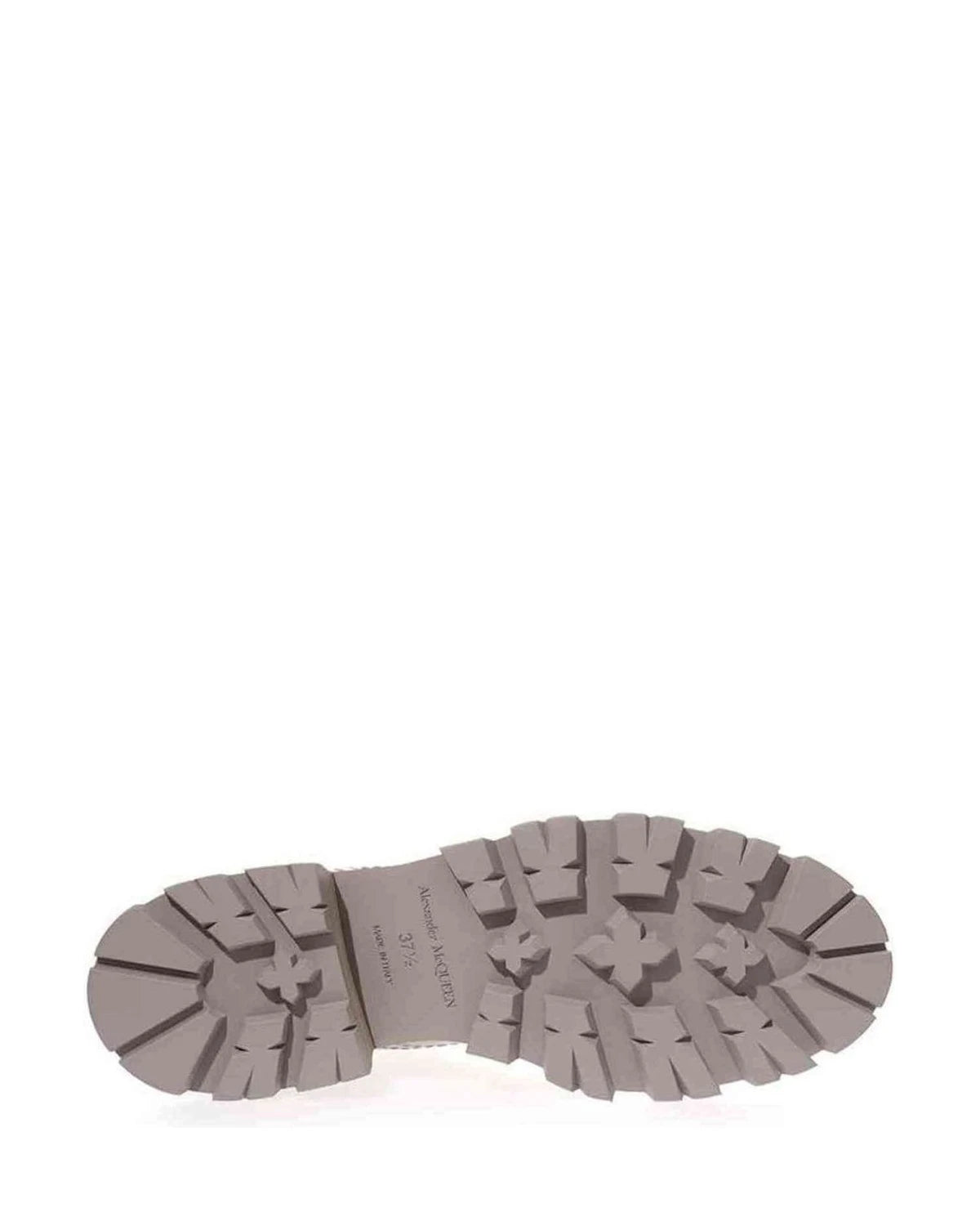 Alexander Mcqueen Gray Leather Chic Boots For Elegant Steps Boots