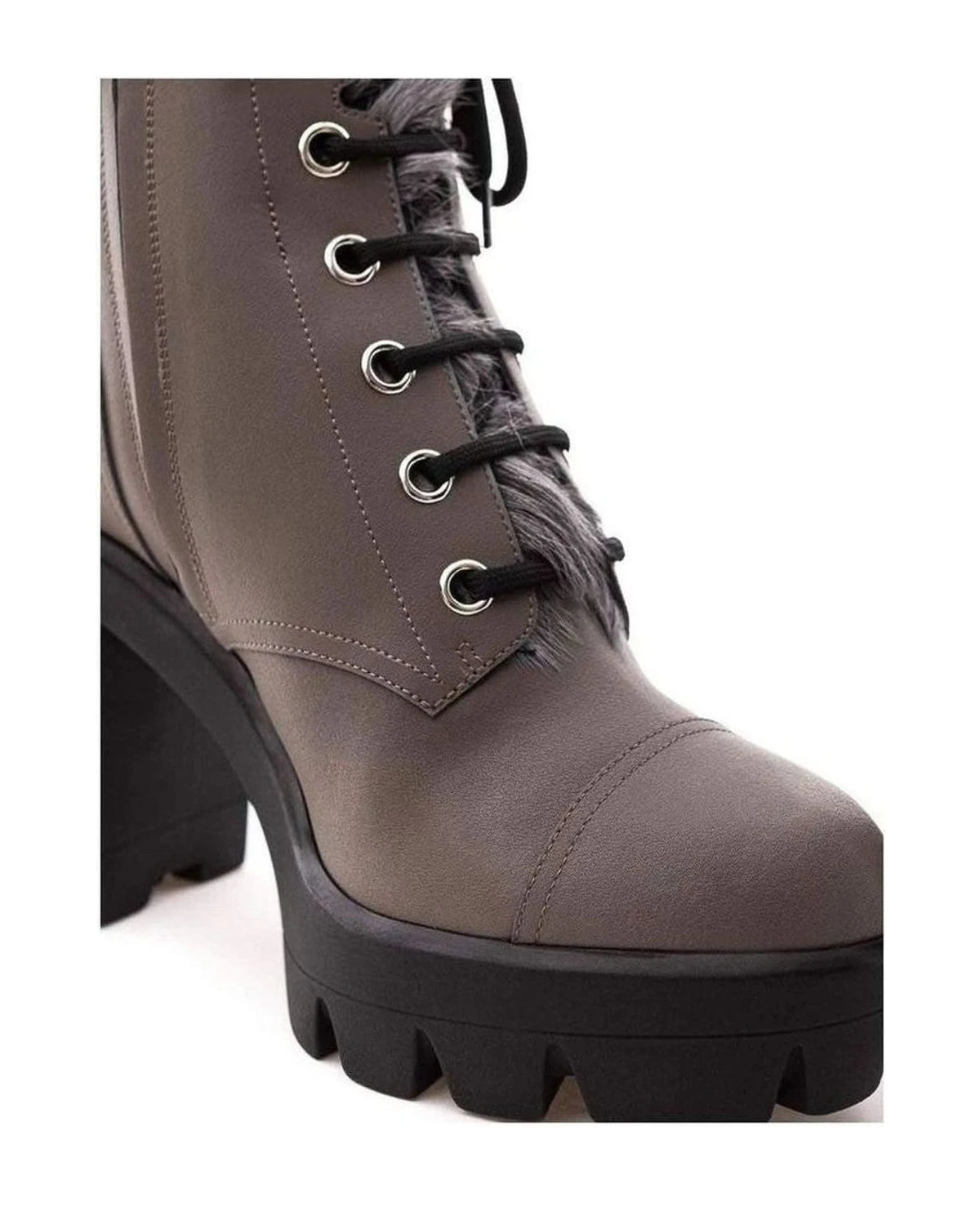 Giuseppe Zanotti Gray Leather Eco Boot Boots