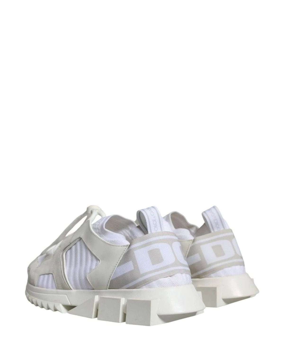 Dolce & Gabbana White Mesh Sorrento Trekking Sneakers Shoes Sneakers