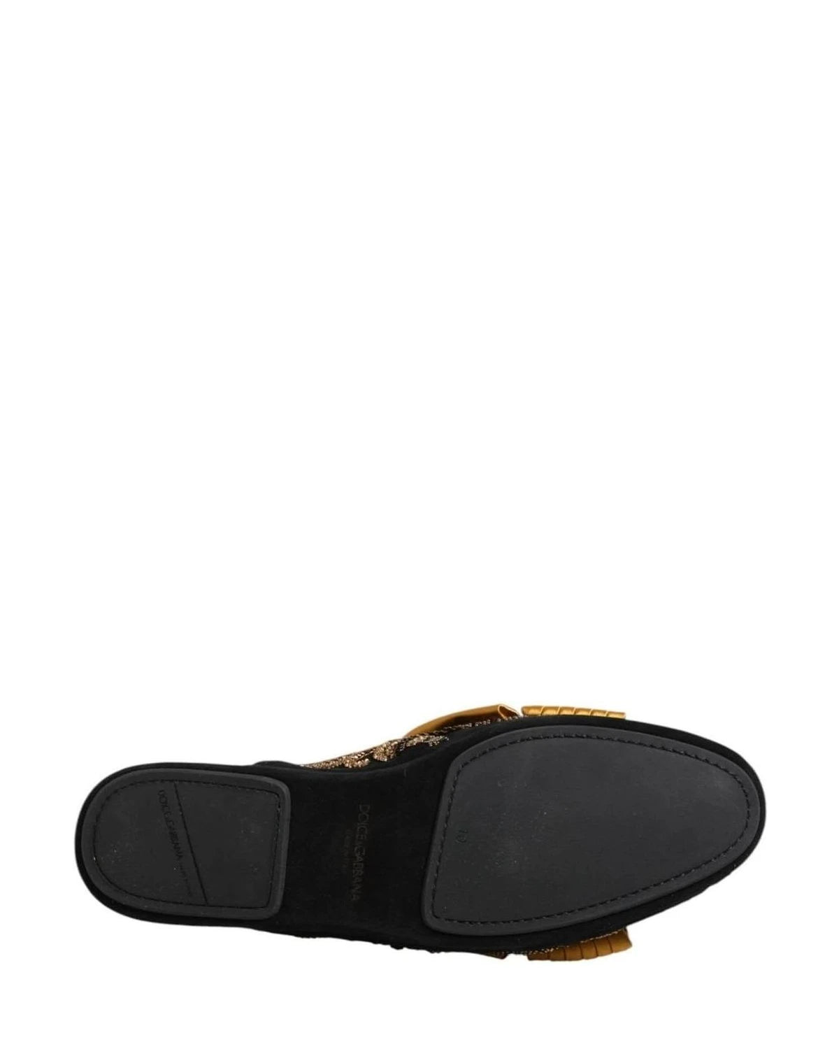 Dolce & Gabbana Multicolor Embellished Flat Sandals Shoes Sandals