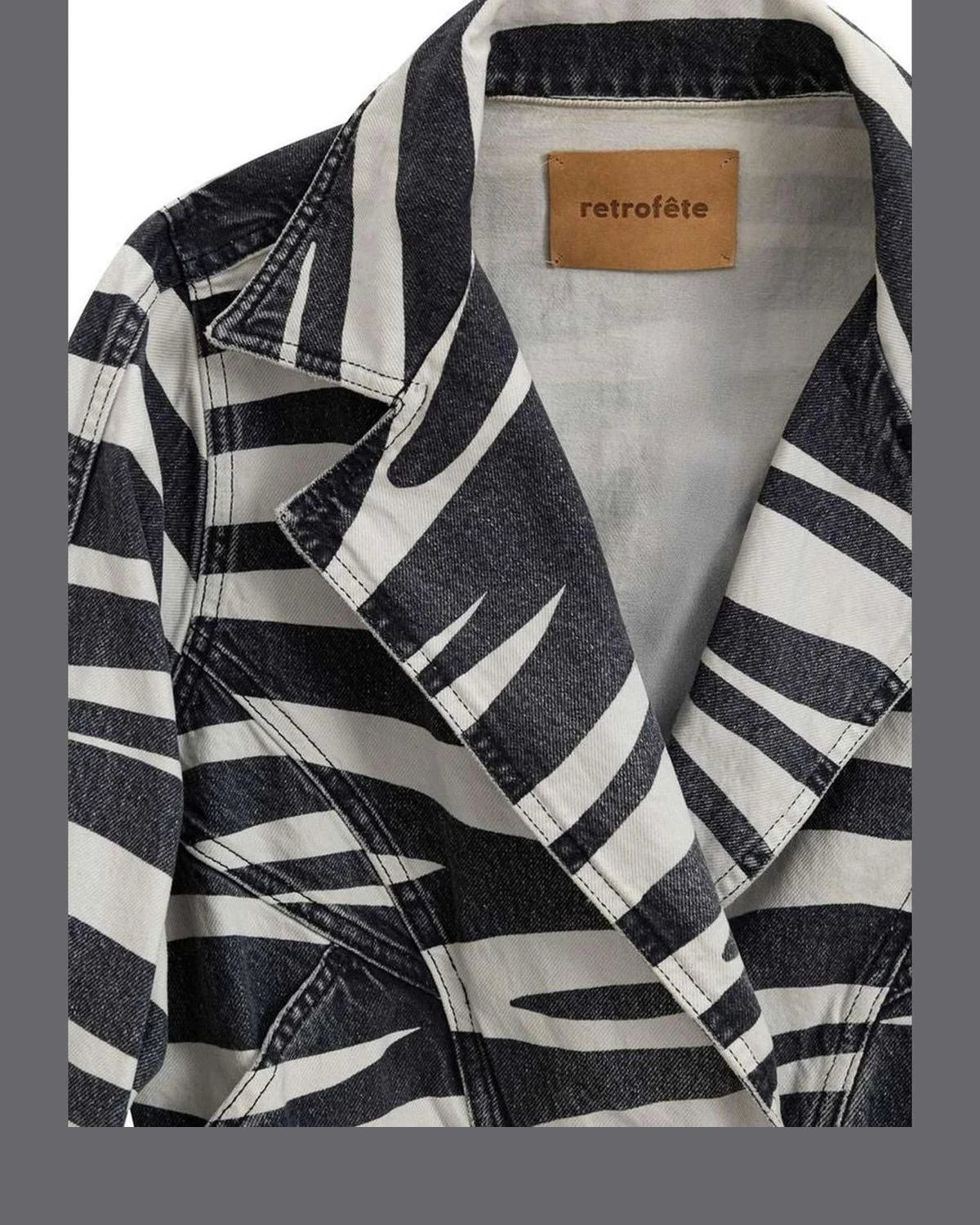 Etro Black Cotton Retrofête Blazer Coats & Jackets