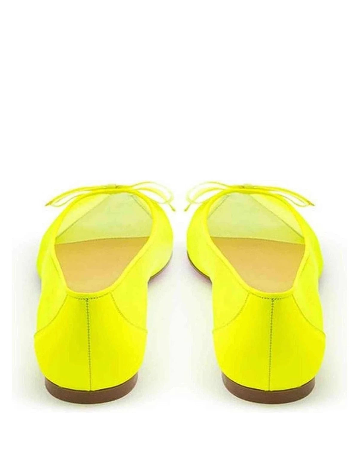 Christian Louboutin Yellow Mesh Sunshine Flat Elegance Flats