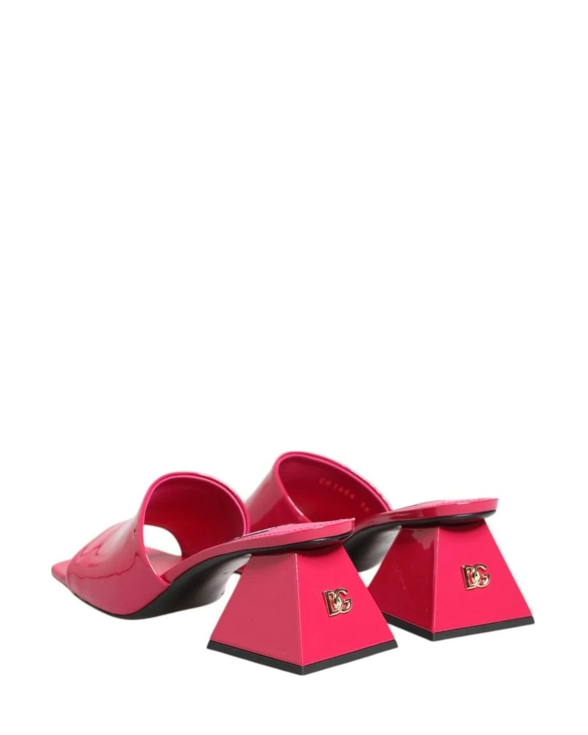 Dolce & Gabbana Pink Open Toe Block Heel Mules Sandals Shoes Heels