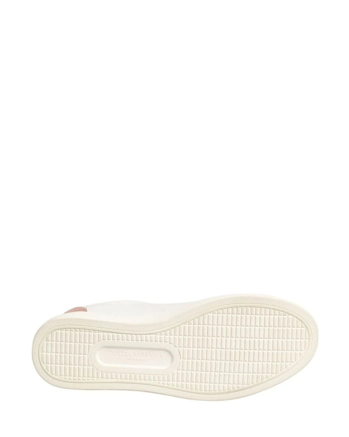 Dolce & Gabbana White Leather Low Top Sneakers Shoes Sneakers