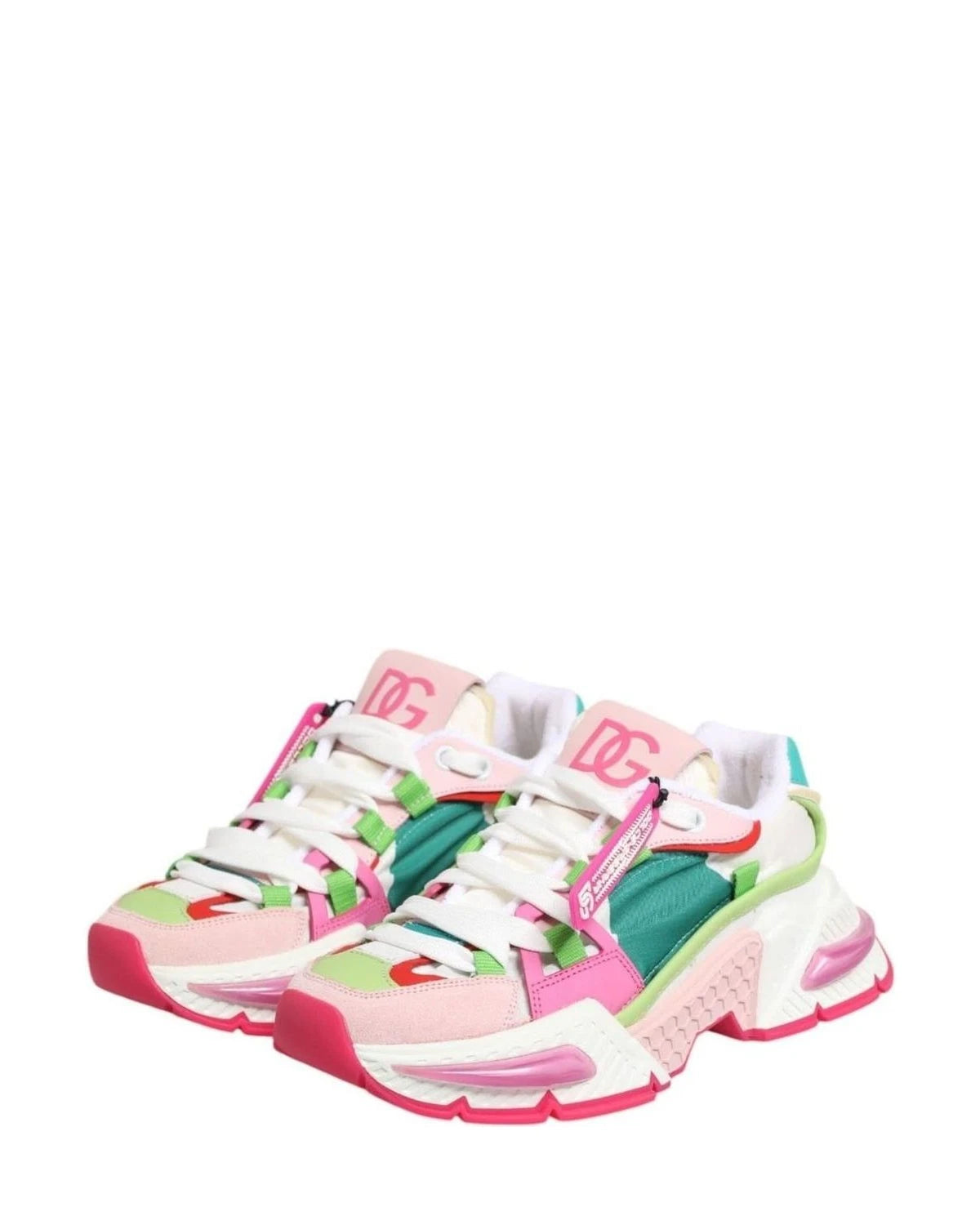 Dolce & Gabbana Multicolor Leather Airmaster Low Top Sneaker Shoes Sneakers