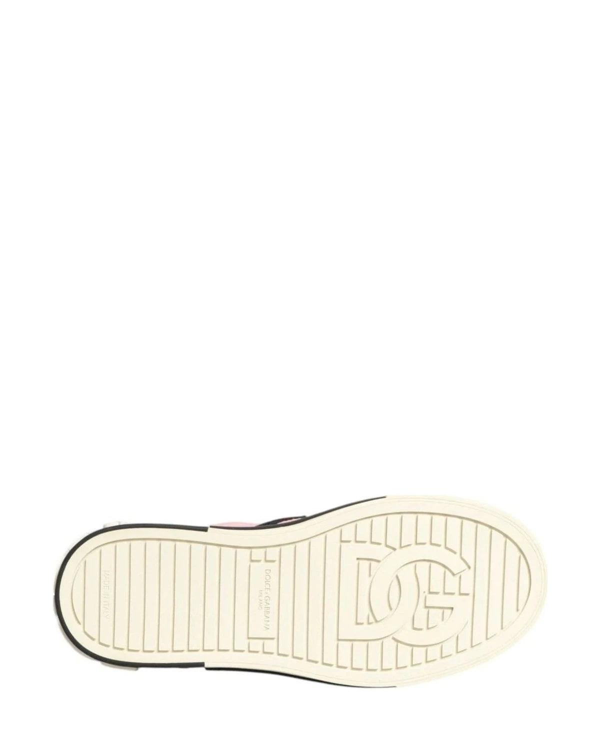 Dolce & Gabbana Pink Nylon Quilted Slip On Sneaker Shoes Sneakers