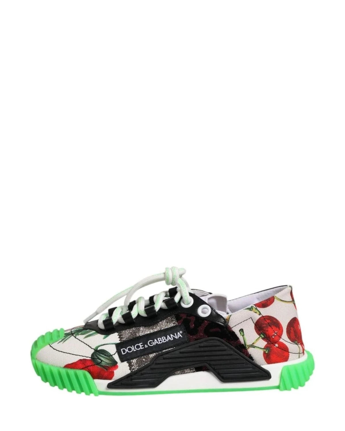Dolce & Gabbana Multicor Dg Logo Leopard Cherry Sneaker Shoes Sneakers