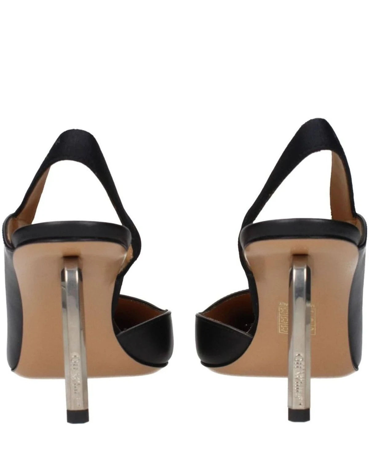 Off- Leather White High Heel Pumps Heels
