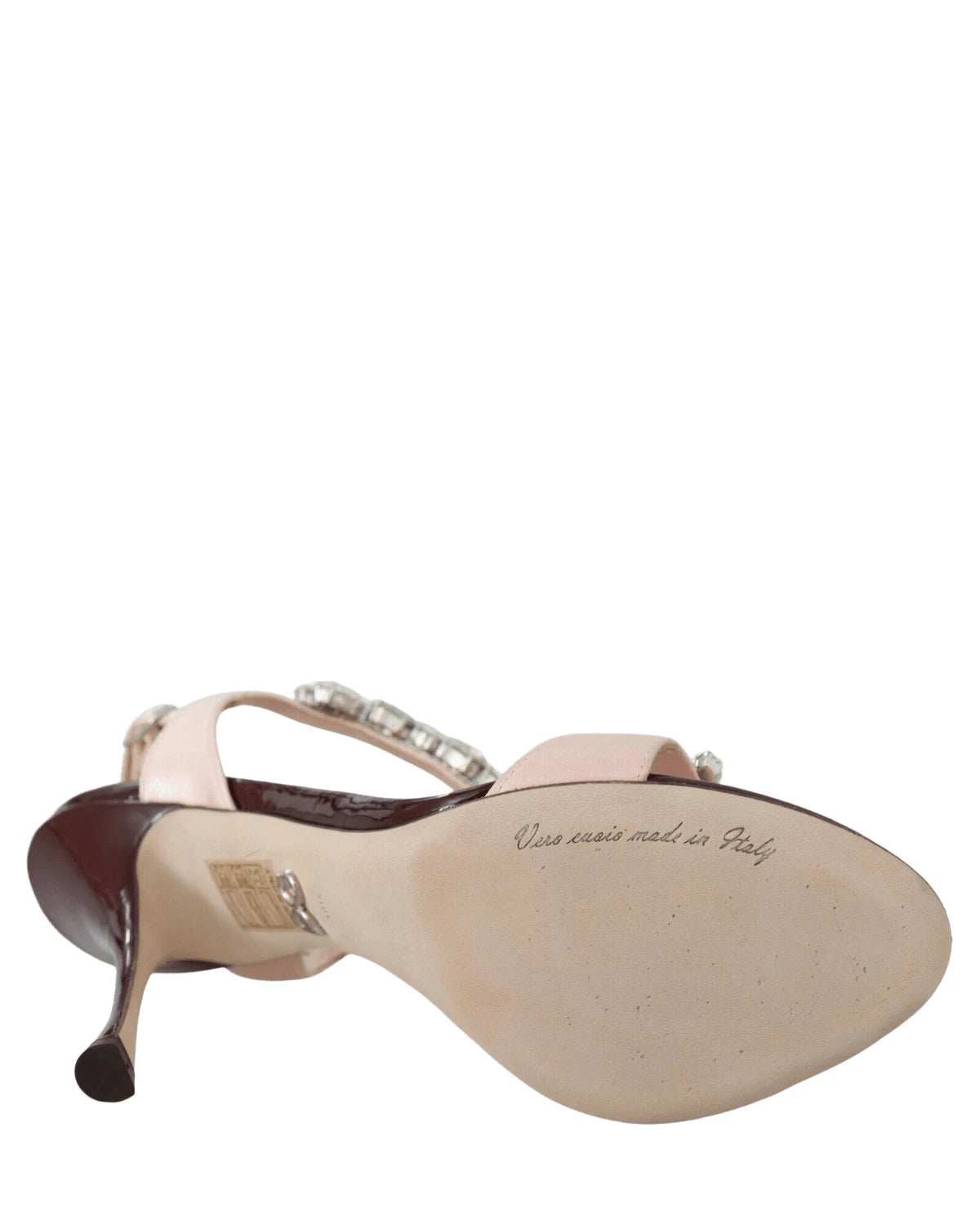 Dolce & Gabbana Pink Crystals Heels Keira Sandals Glam Steals
