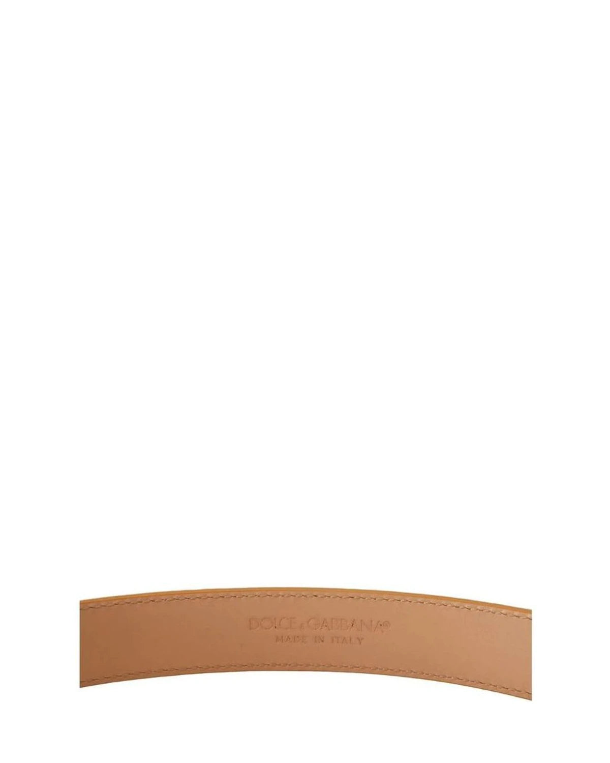 Dolce & Gabbana Belts in beige, Leather — view 4