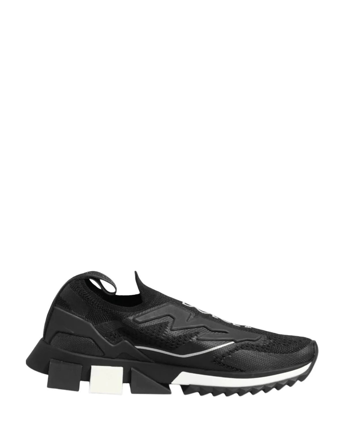Dolce & Gabbana Black Sorrento Sport Stretch Sneakers Shoes Sneakers