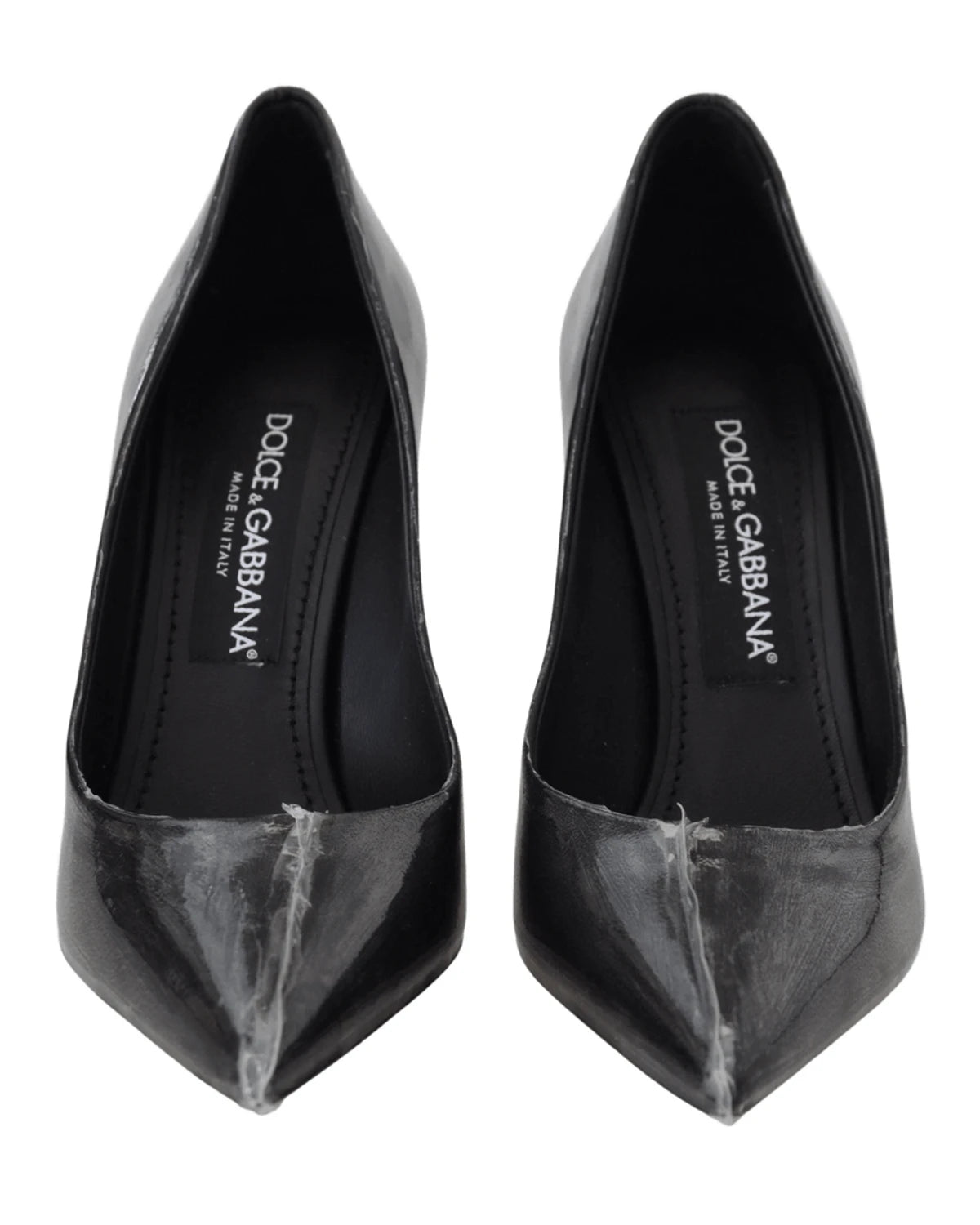 Dolce & Gabbana Black Leather Heels Heels