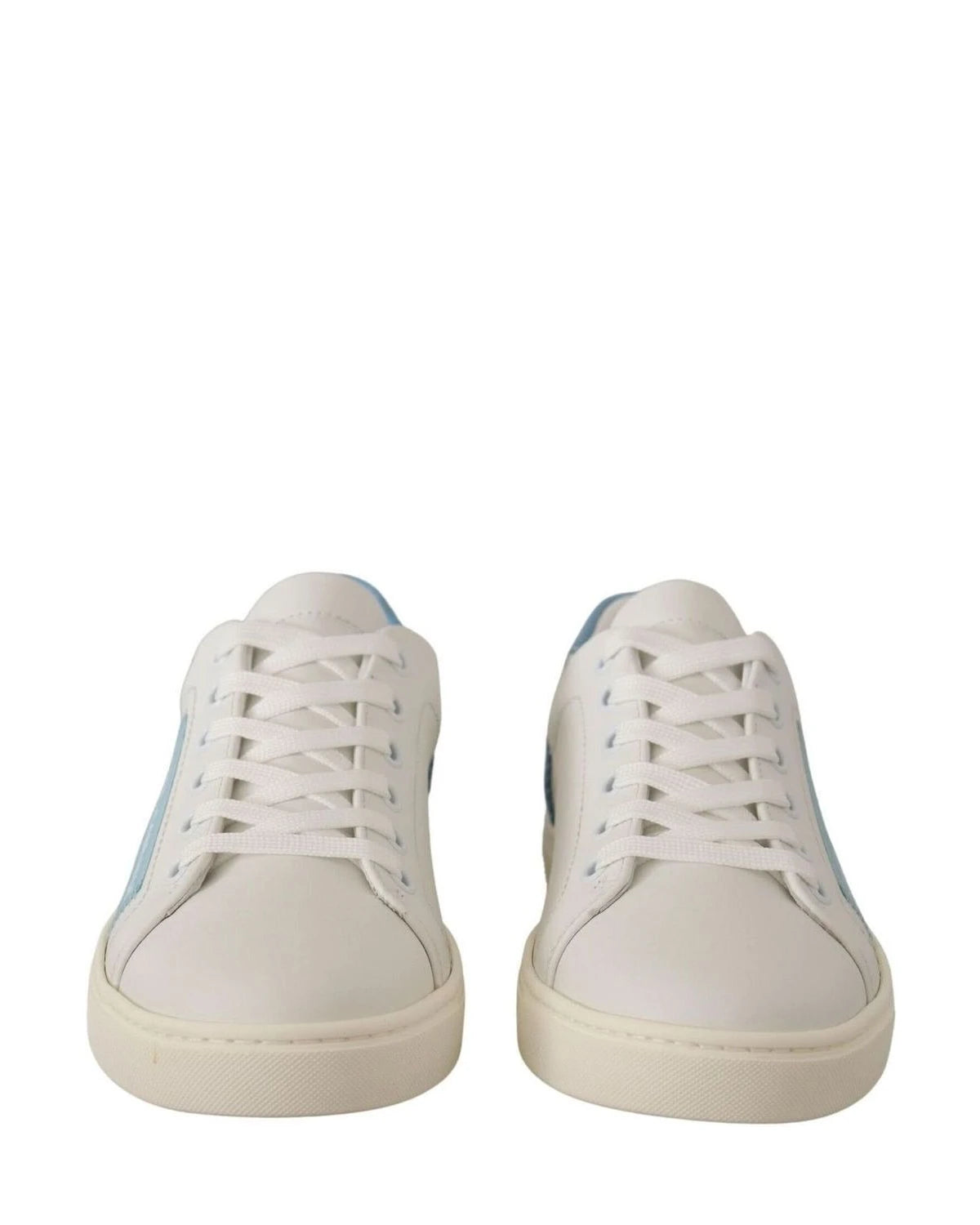 Dolce & Gabbana White Leather Low Top Sneakers Sneakers