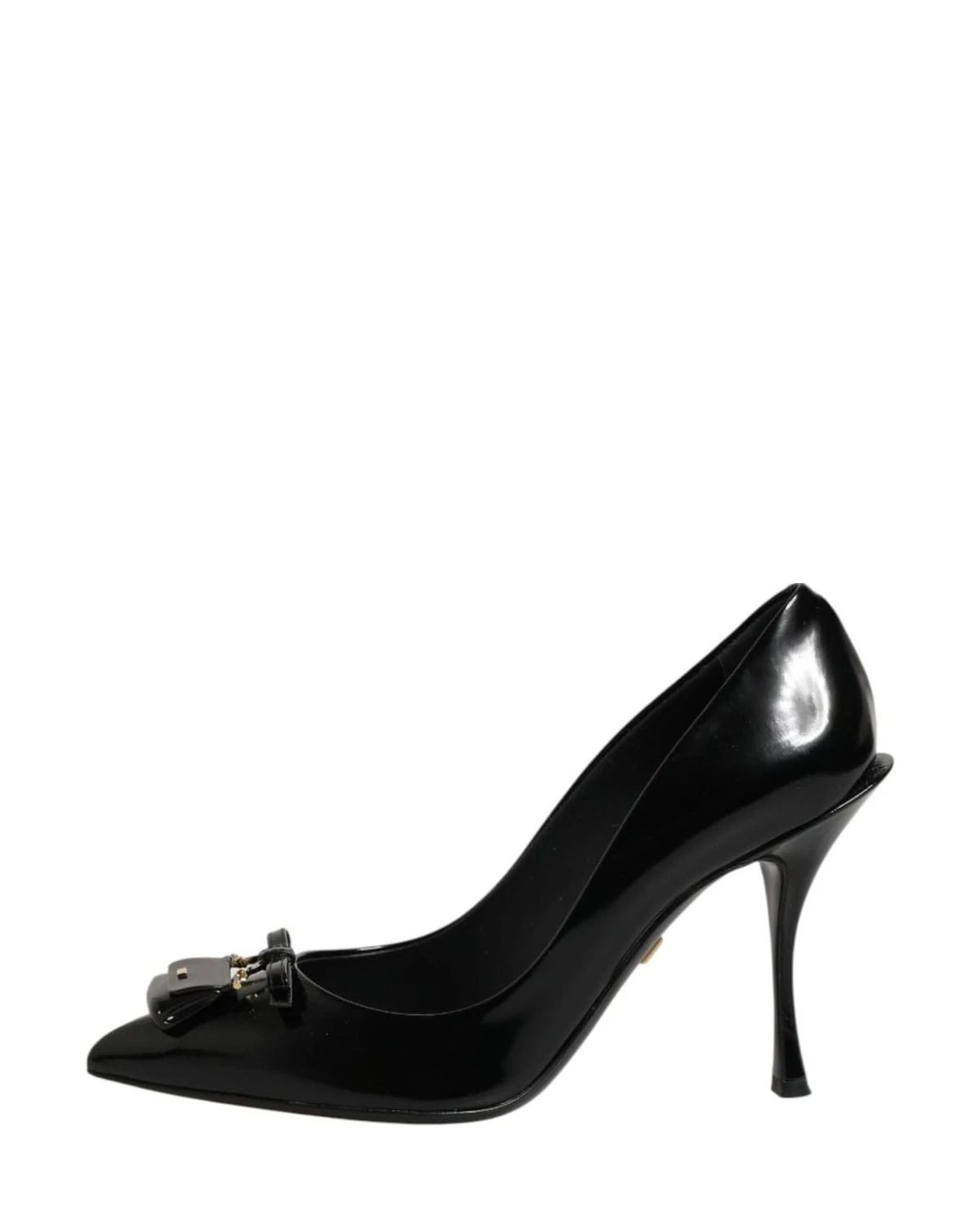 Dolce & Gabbana Black Bag Embellished Heels Heels