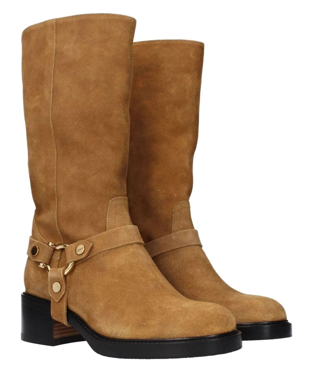 Chloé Brown Leather Ankle Boots Boots