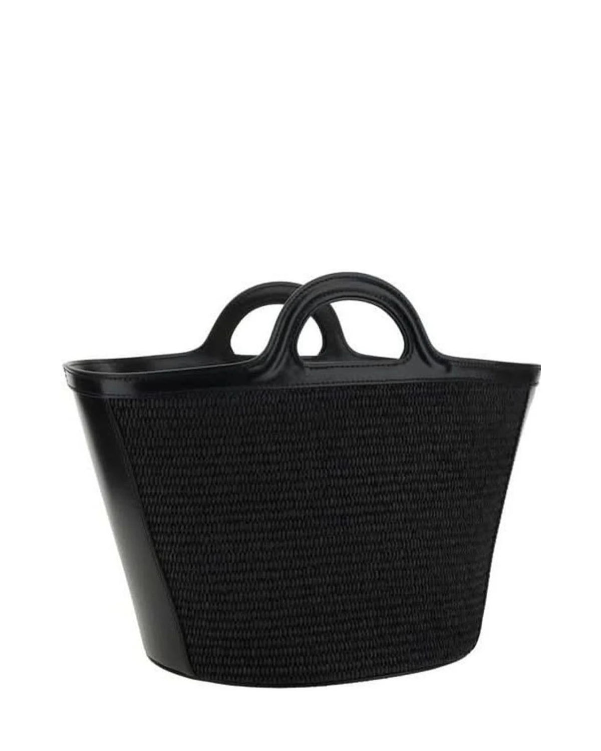 Marni Black Cotton Shoulder Bag Bucket Bags