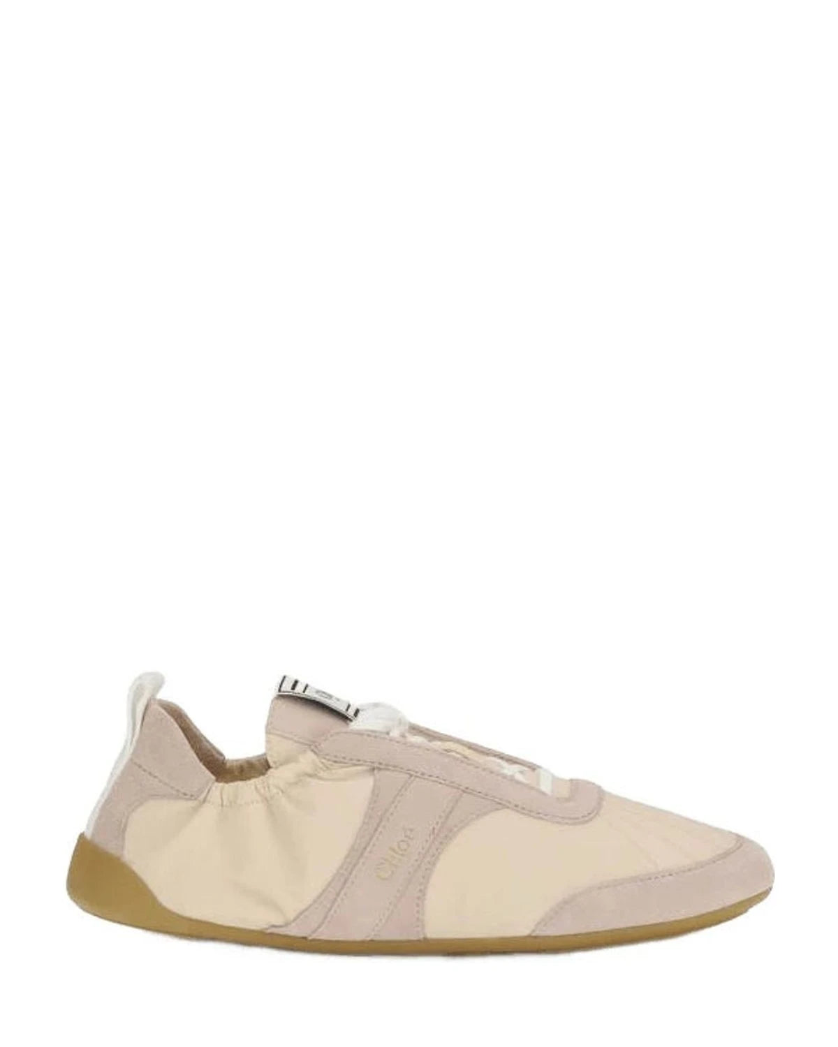 Chloé Beige Nylon Athletic Sneakers Sneakers