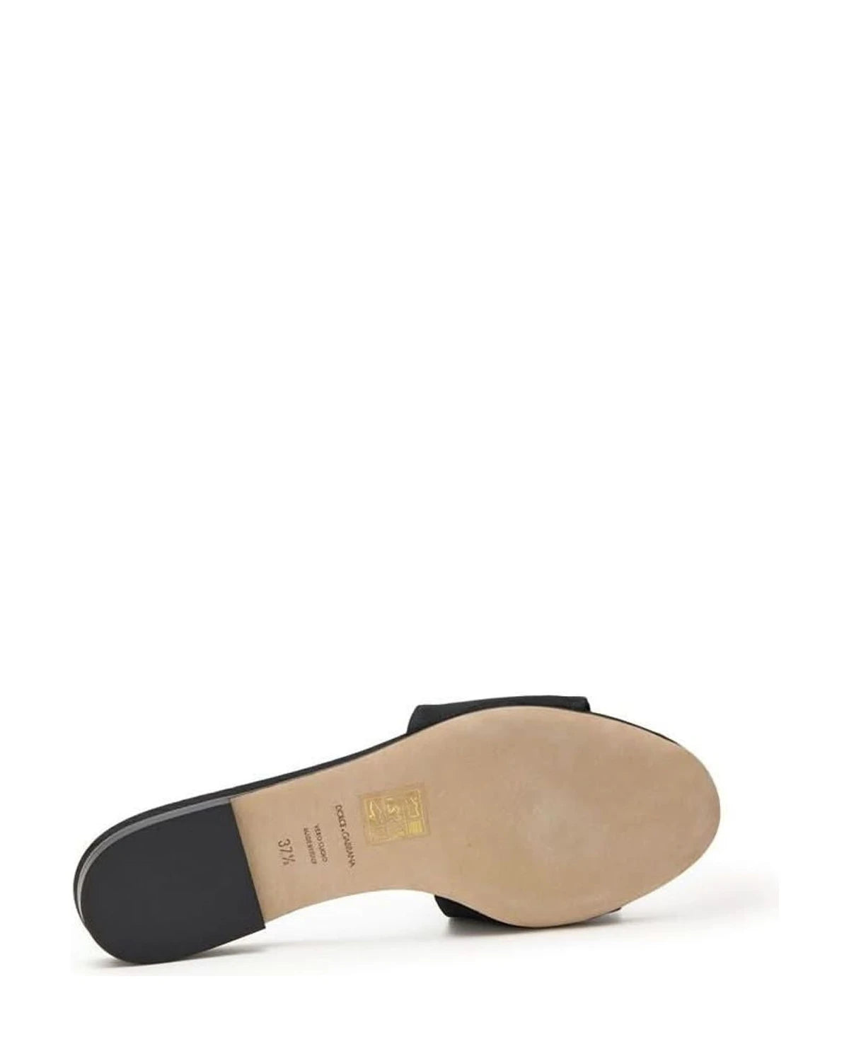Dolce & Gabbana Black Polyester Slippers Slippers