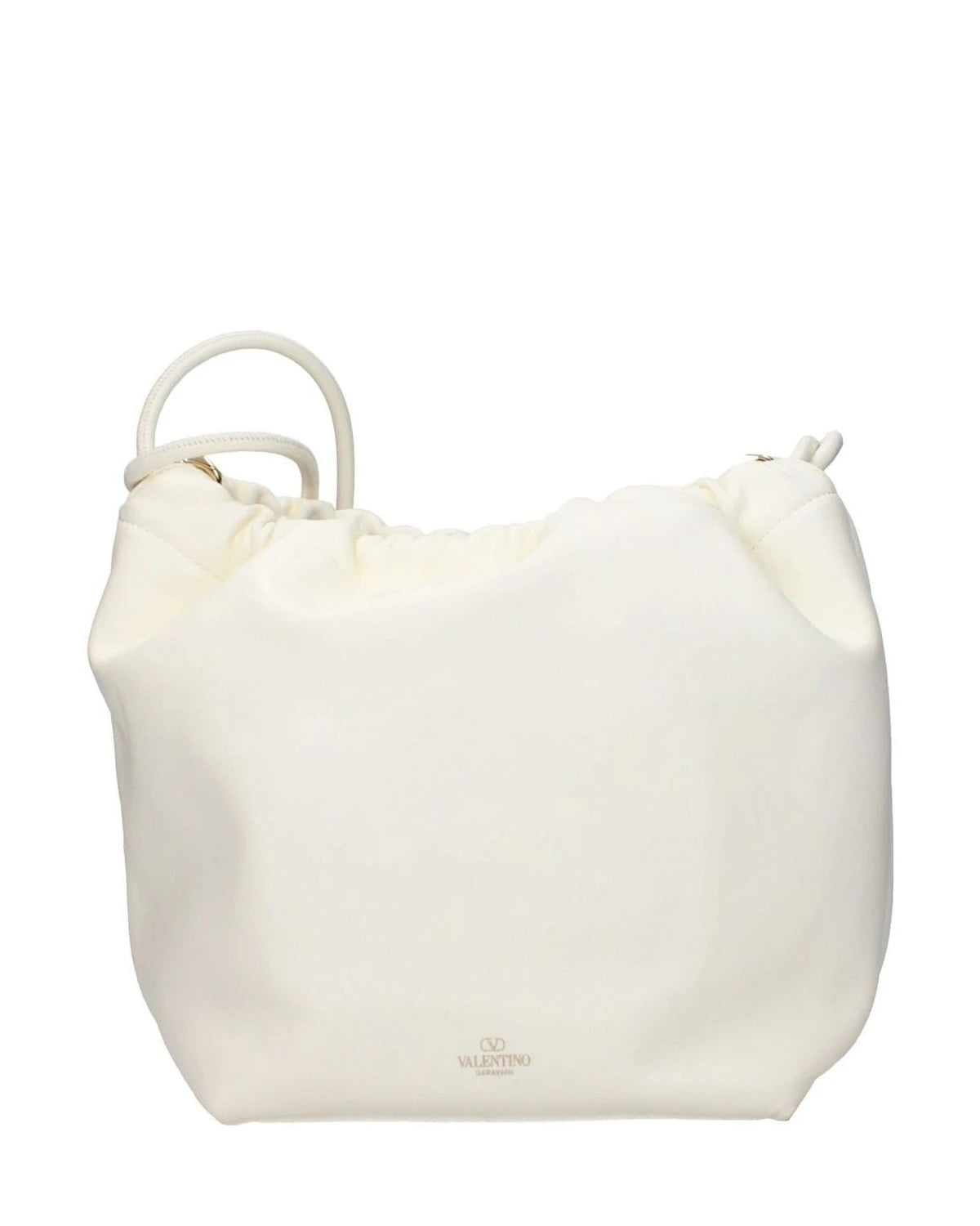 Valentino Garavani Beige Leather Shoulder Bag Shoulder Bags