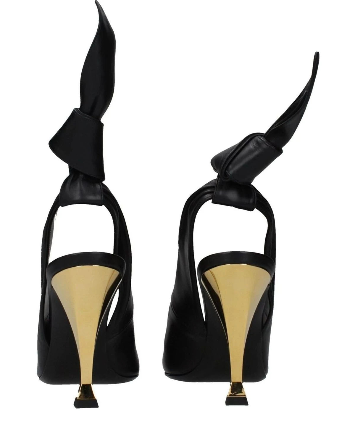 Givenchy Black Leather High Heel Pumps Heels