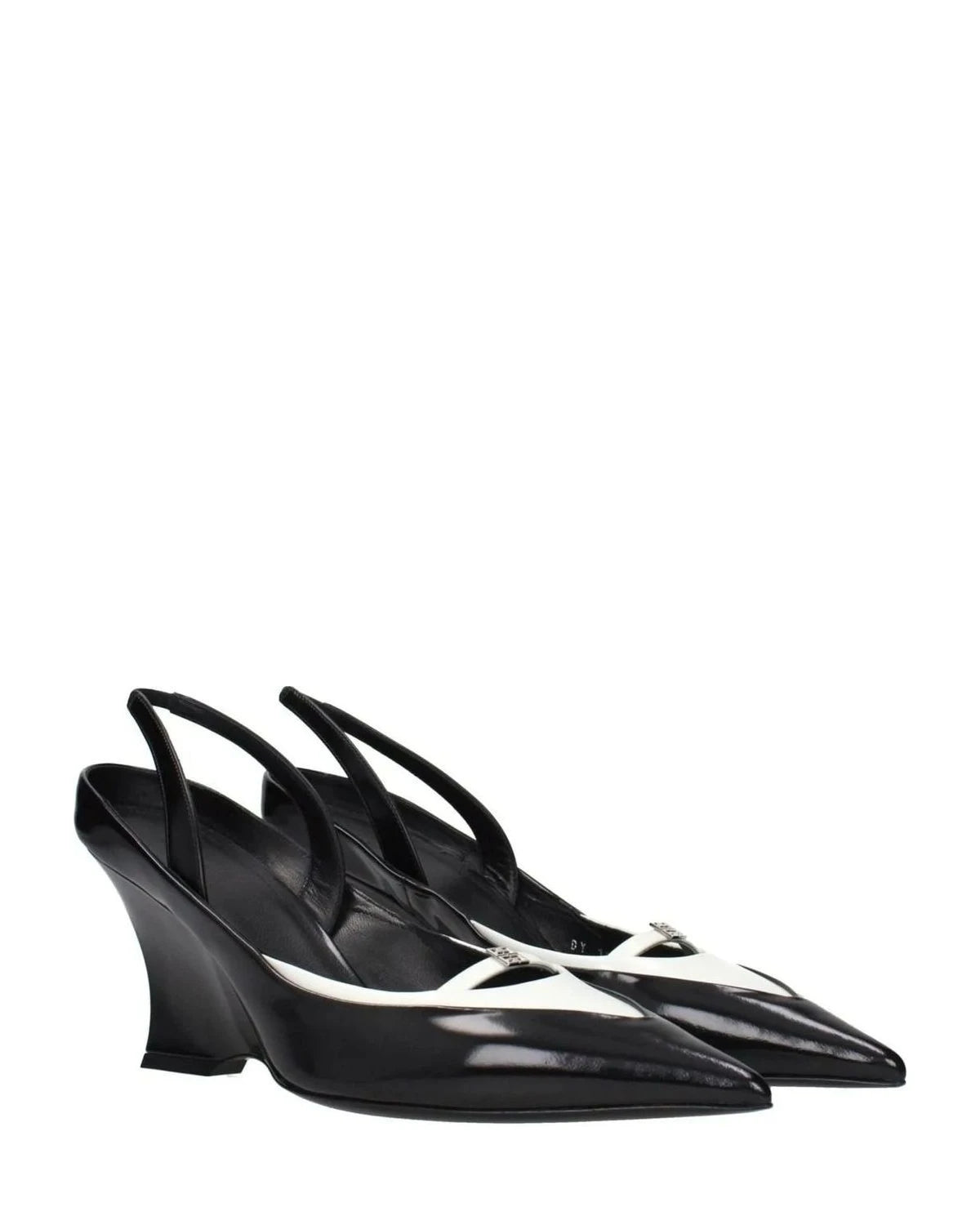 Givenchy Black Leather Wedge Sandals Sandals
