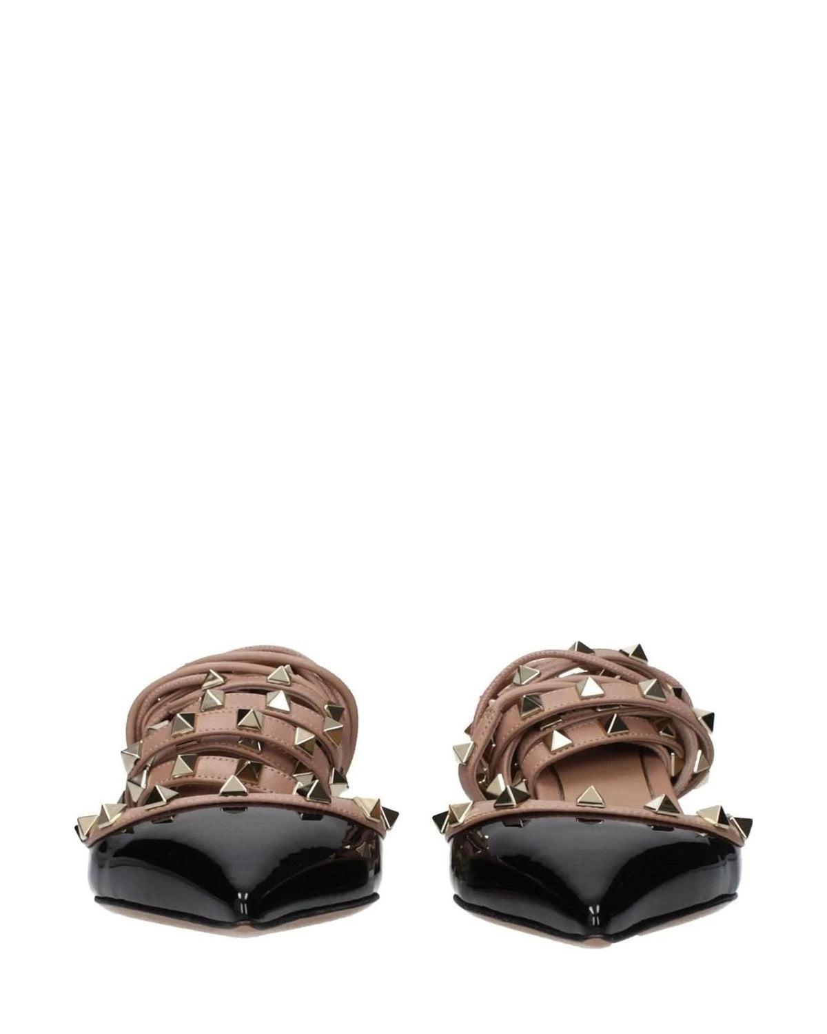 Valentino Garavani Black Leather Strap Sandals Heels