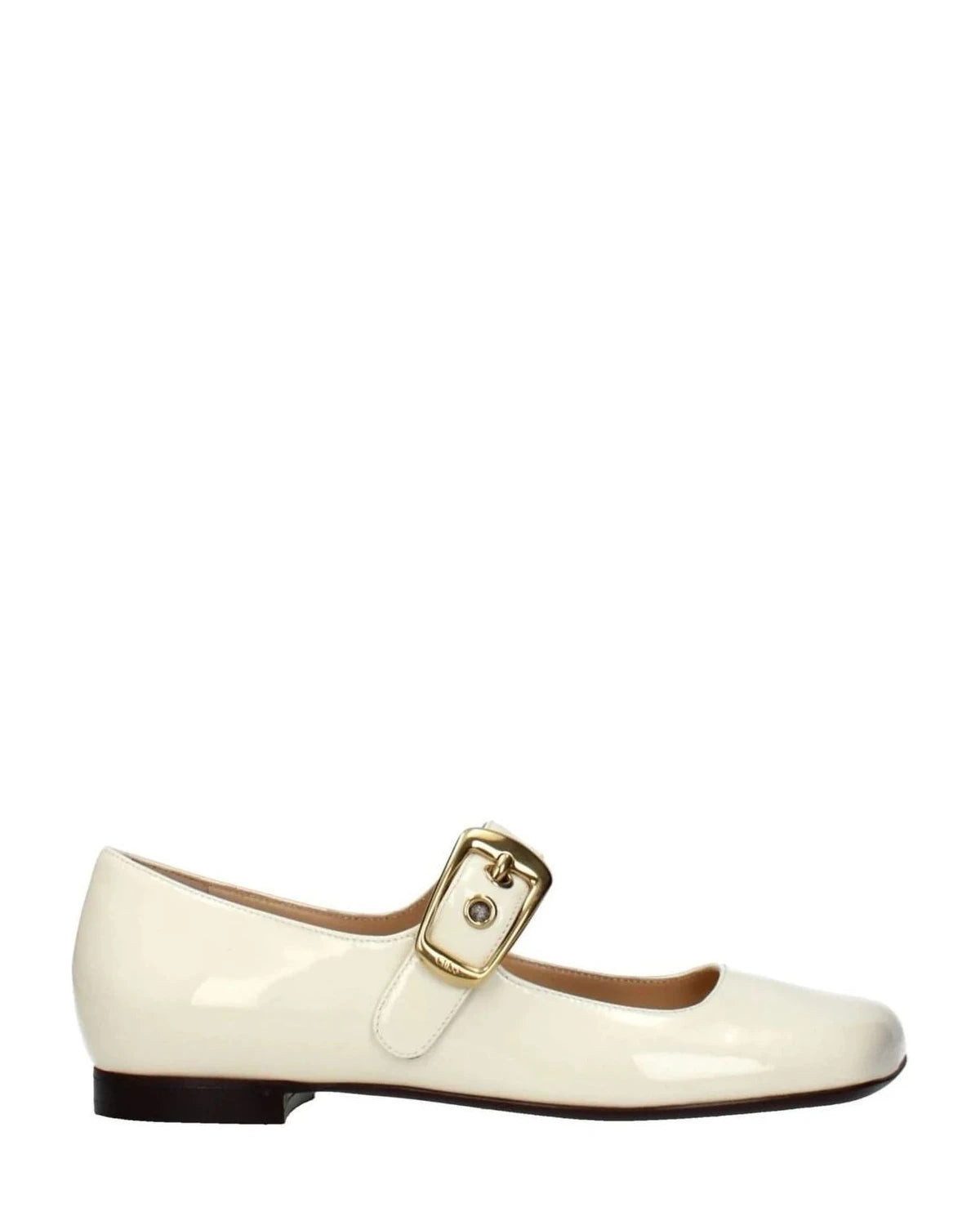 Chloé Beige Leather Ballet Flats Flats