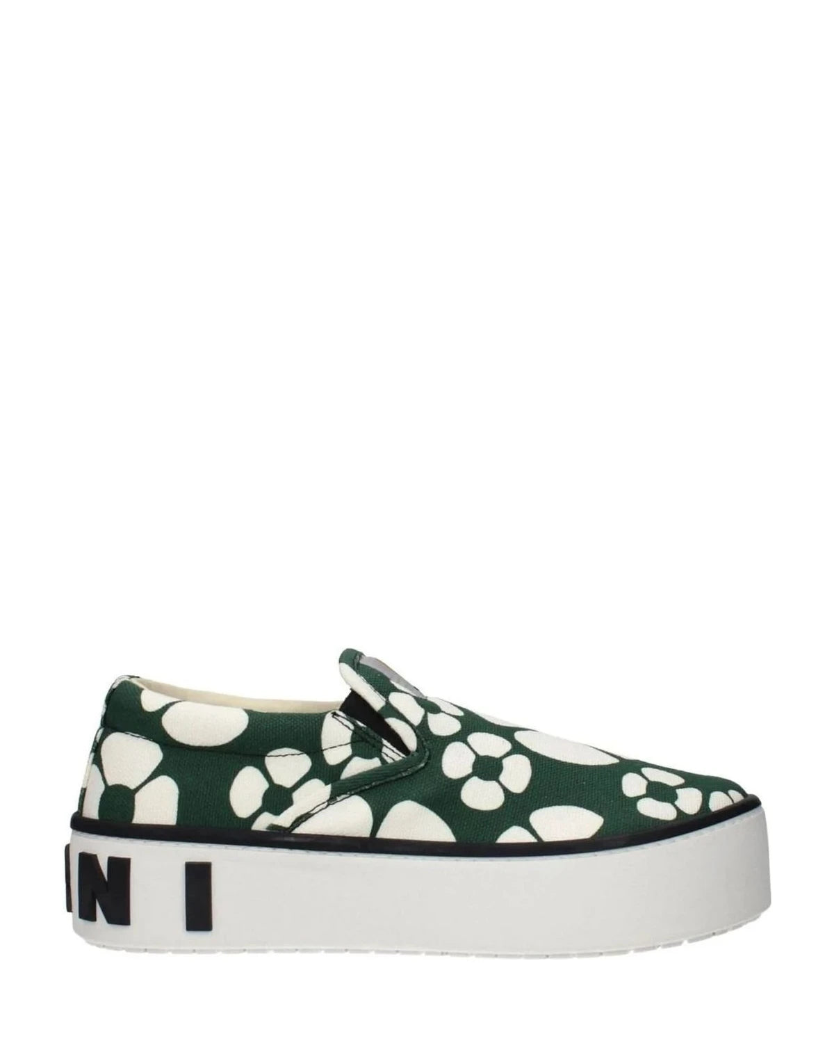 Marni Green Slip On Loafers Flats