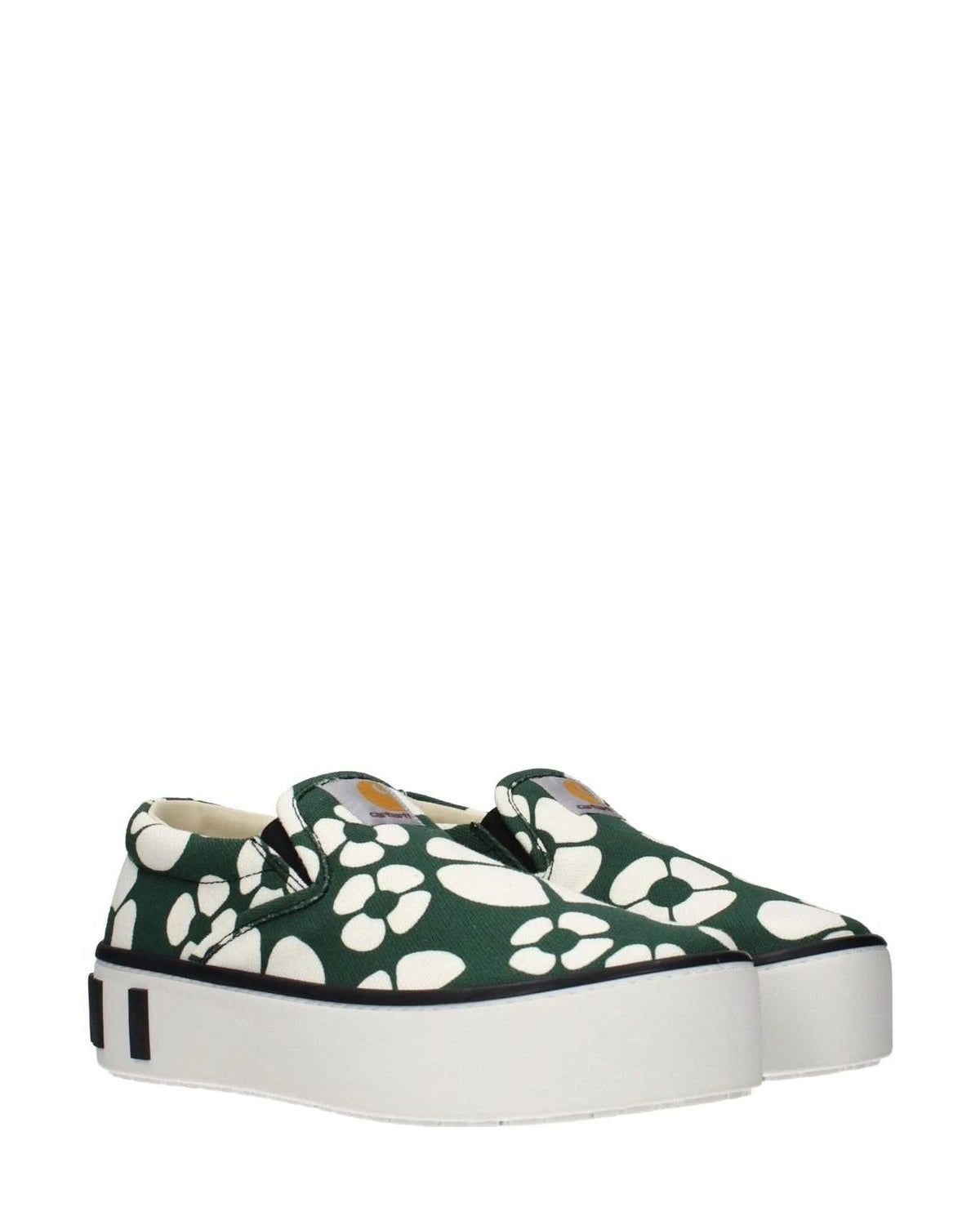 Marni Green Slip On Loafers Flats