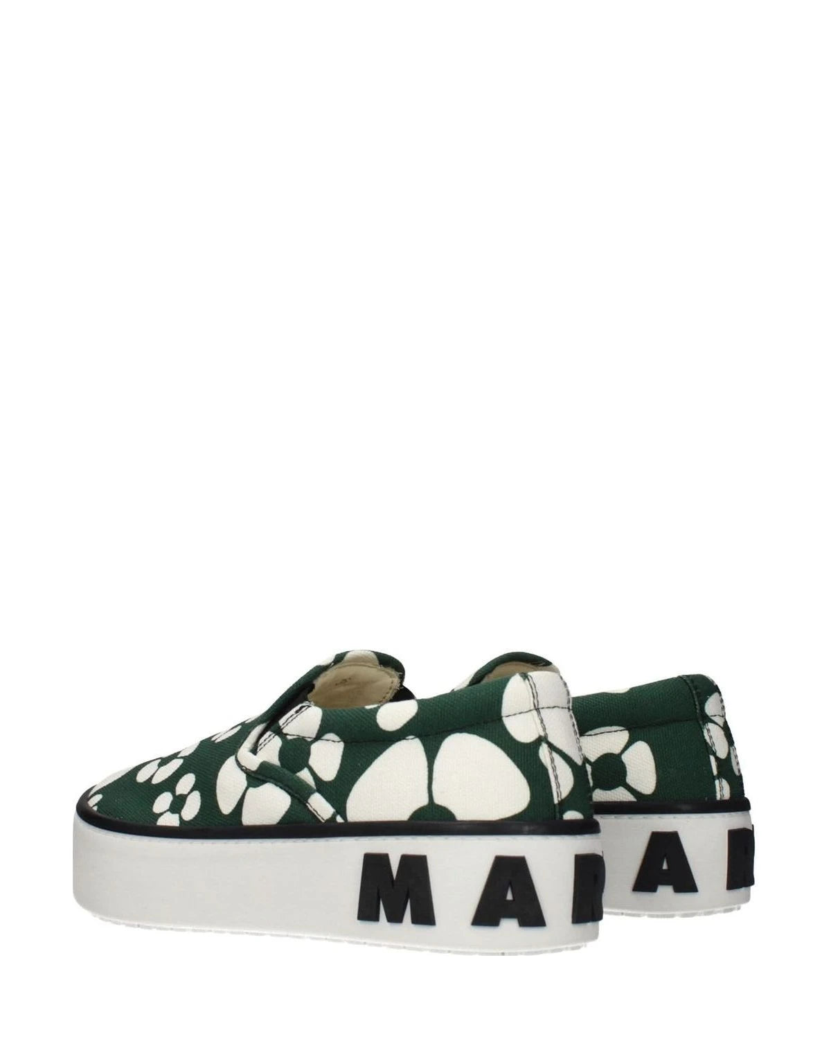 Marni Green Slip On Loafers Flats