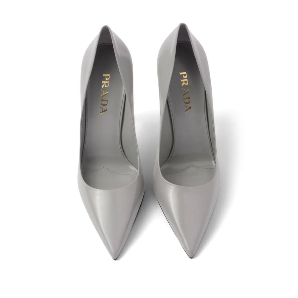 Prada Leather Brushed Pumps