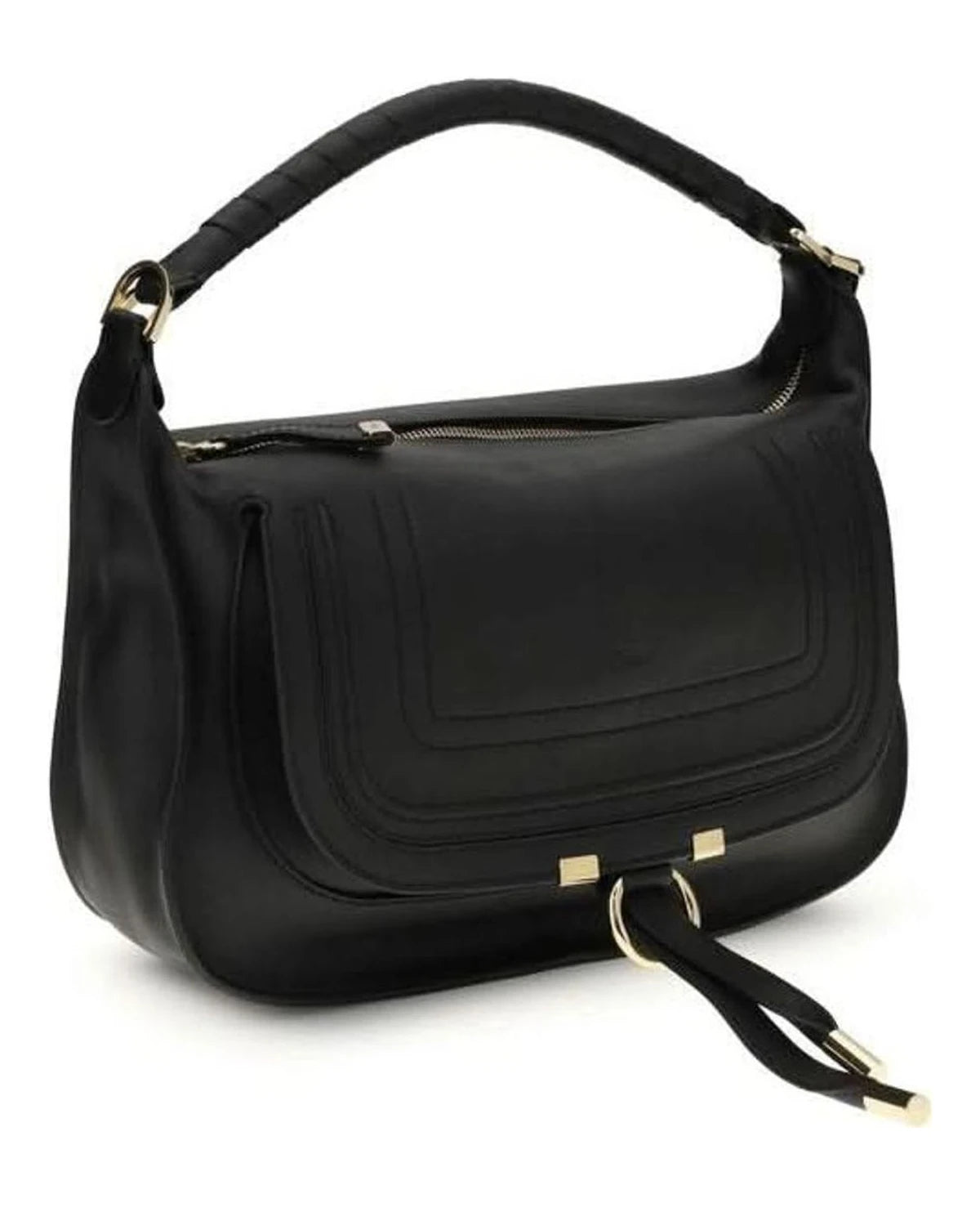 Chloé Black Calf Leather Bos Taurus Shoulder Bag Shoulder Bags