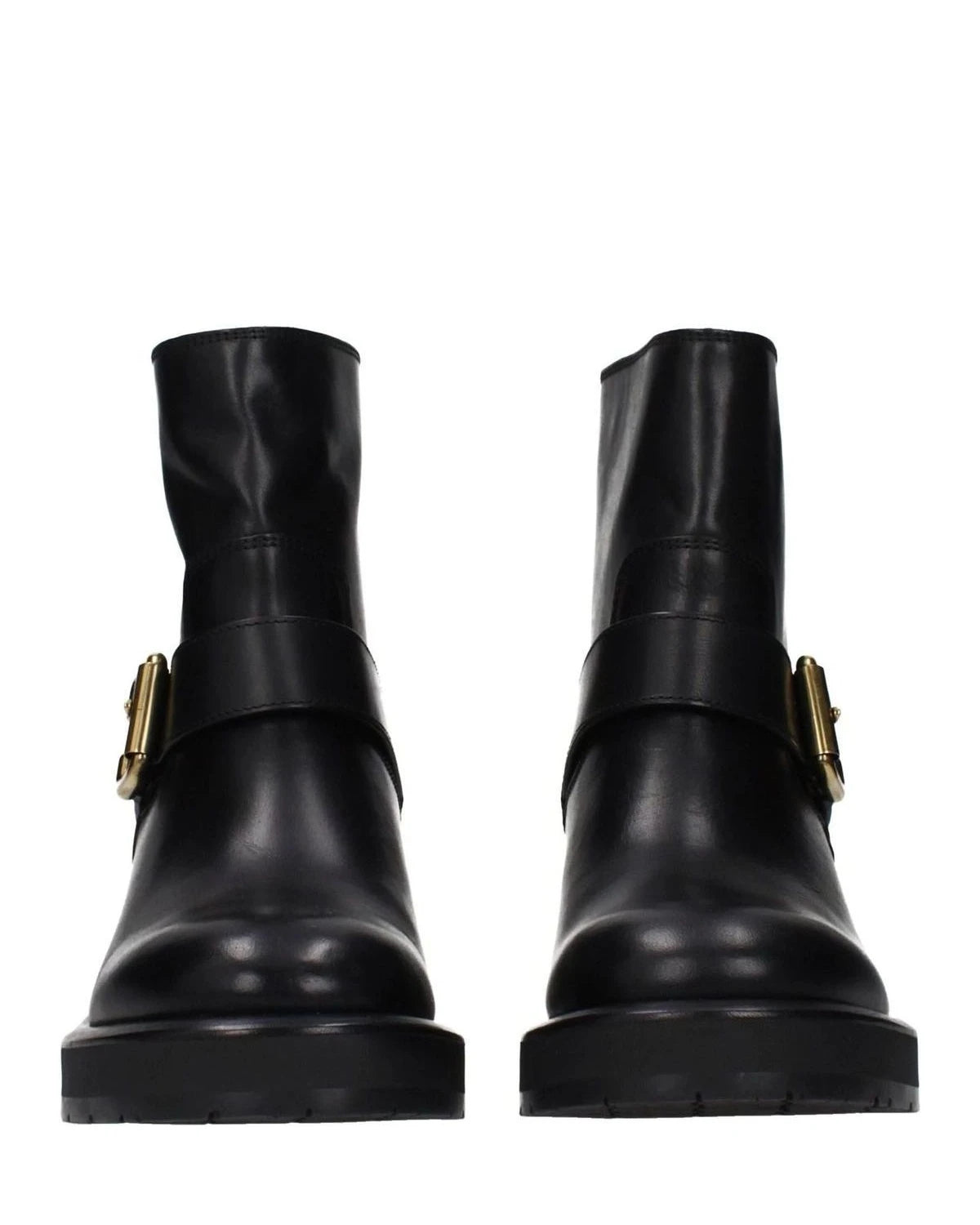 Chloé Black Leather Ankle Boots Boots