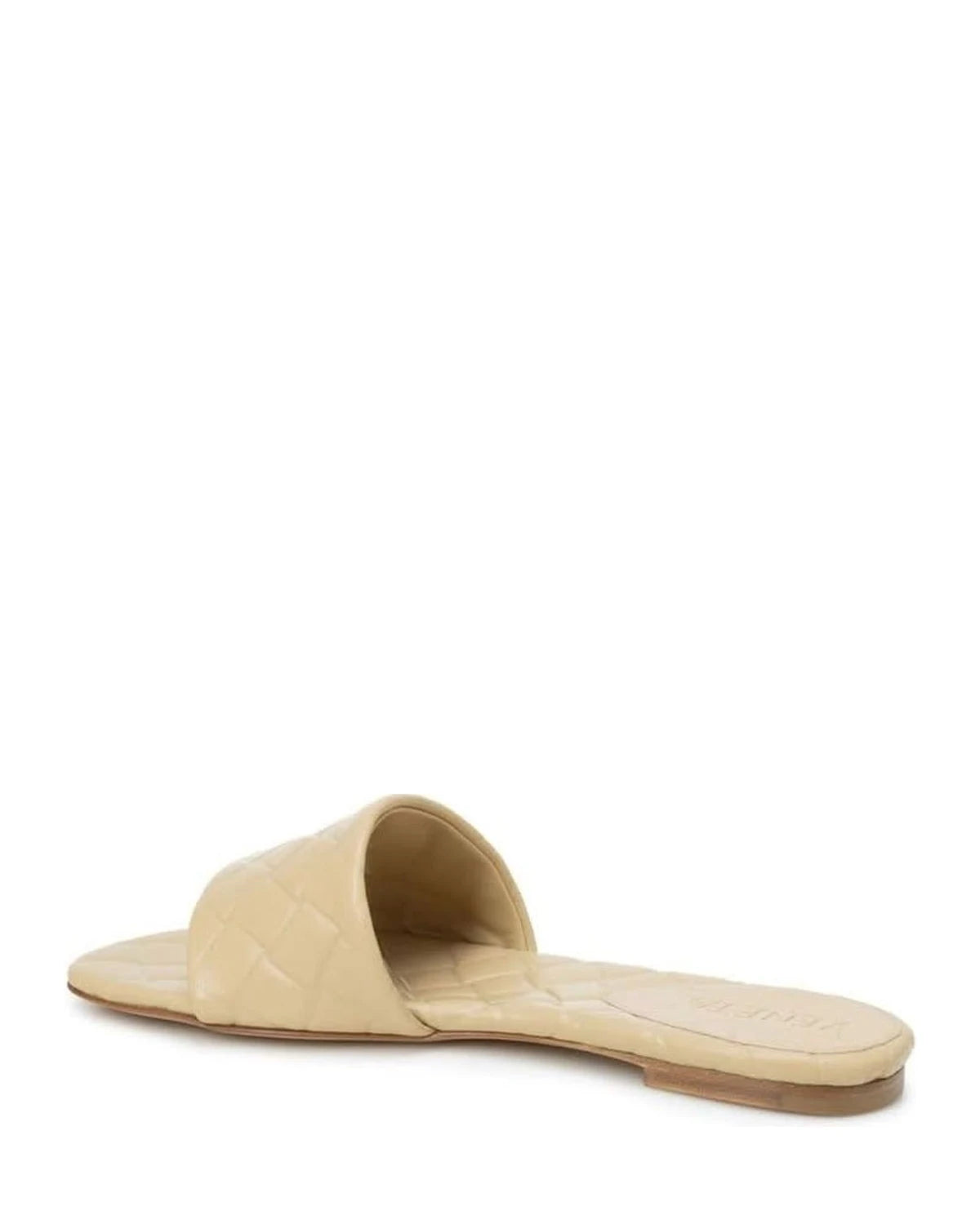 Bottega Veneta Beige Leather Lamb Flat Sandals Flats