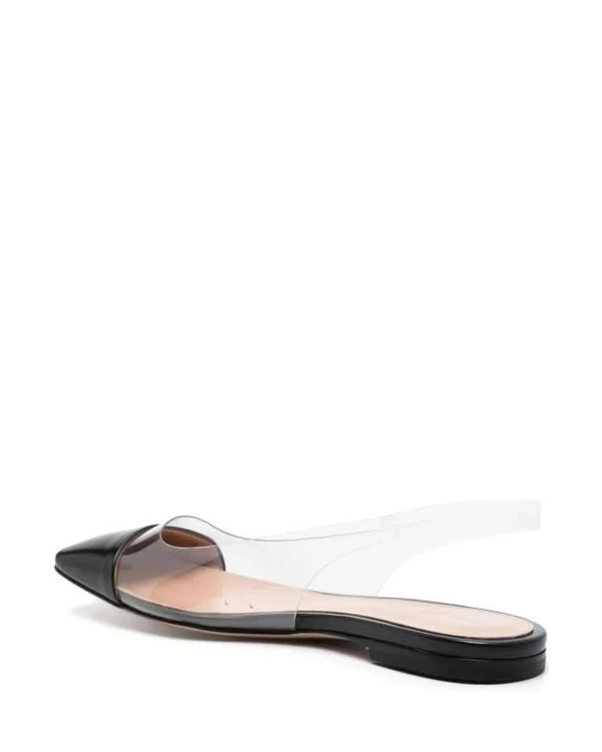 Gianvito Rossi Black Plexiglass Ballet Flats Flats
