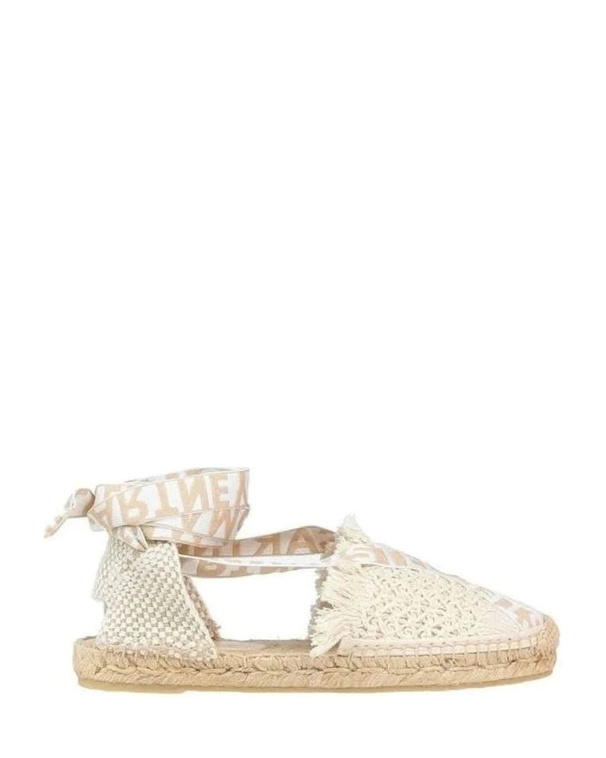 Stella Mccartney Beige Canvas Espadrilles Sandals
