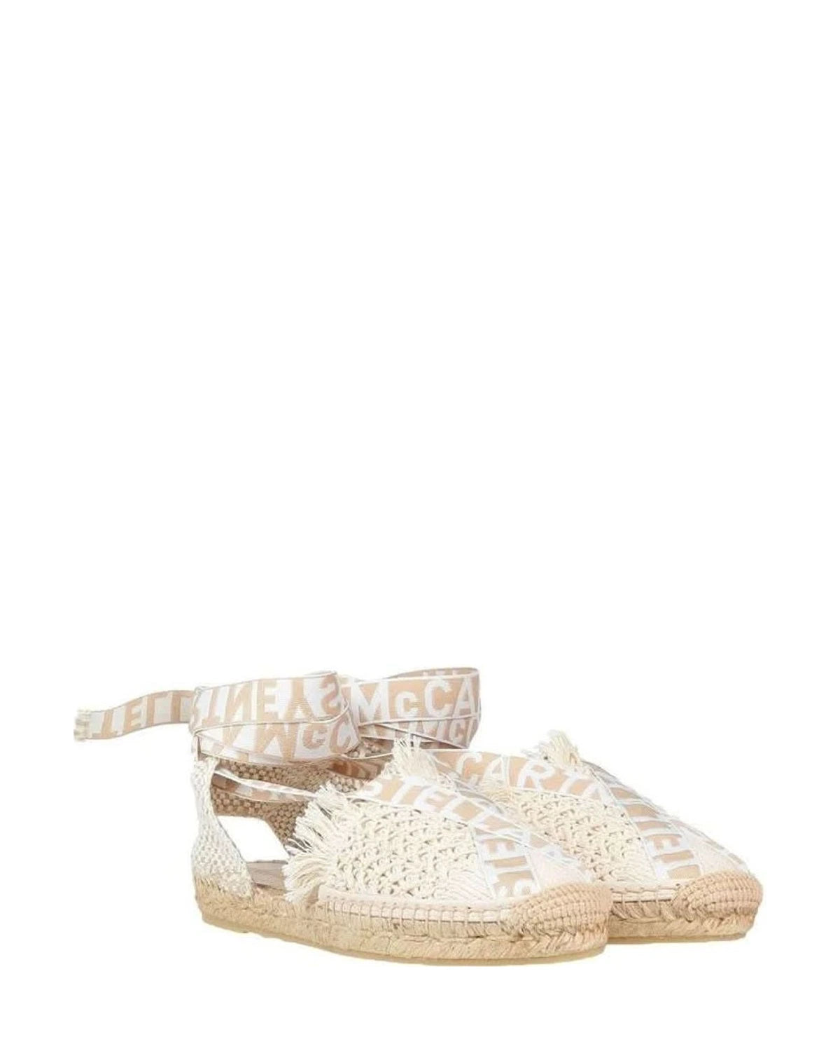 Stella Mccartney Beige Canvas Espadrilles Sandals