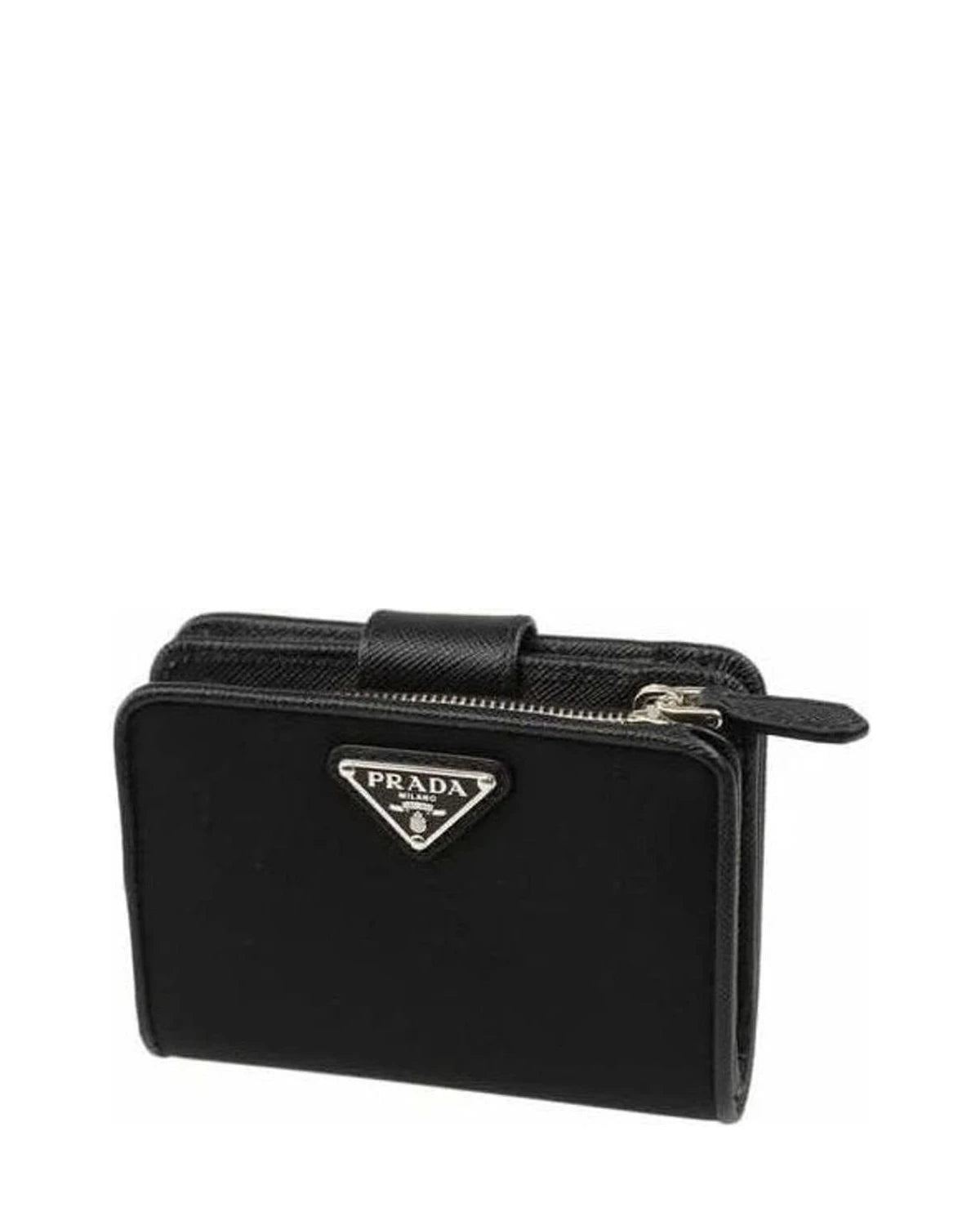 Prada Black Nylon Wallet Wallets