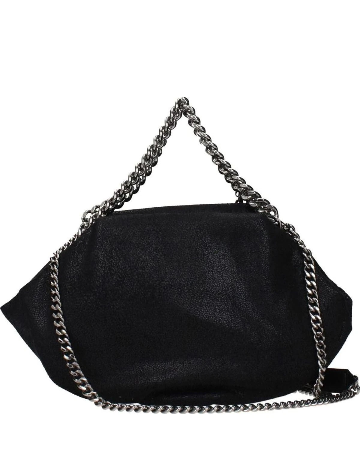 Stella Mccartney Black Leather Handbag Shoulder Bags