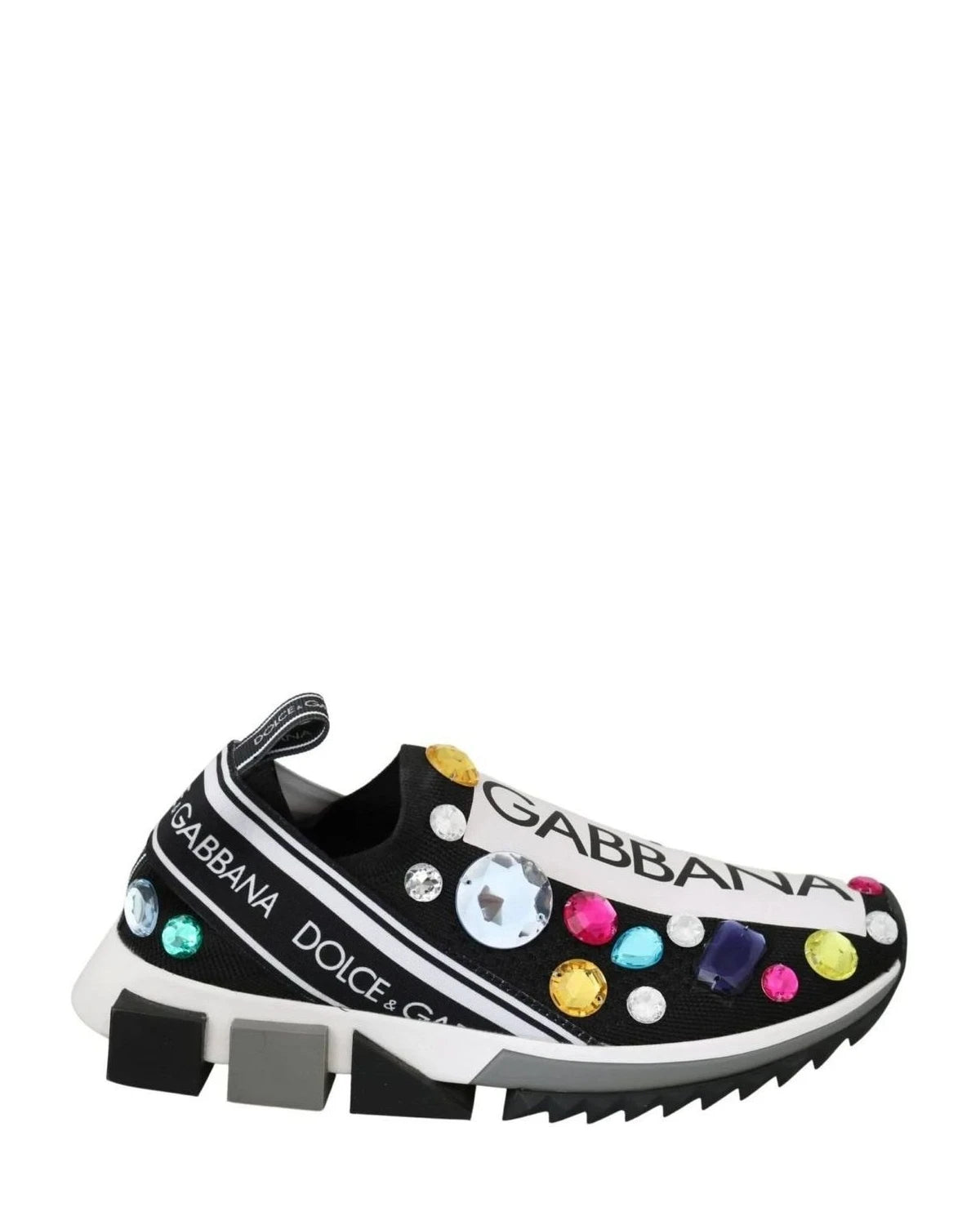 Dolce & Gabbana Multicolor Crystal Sneakers Shoes Sneakers