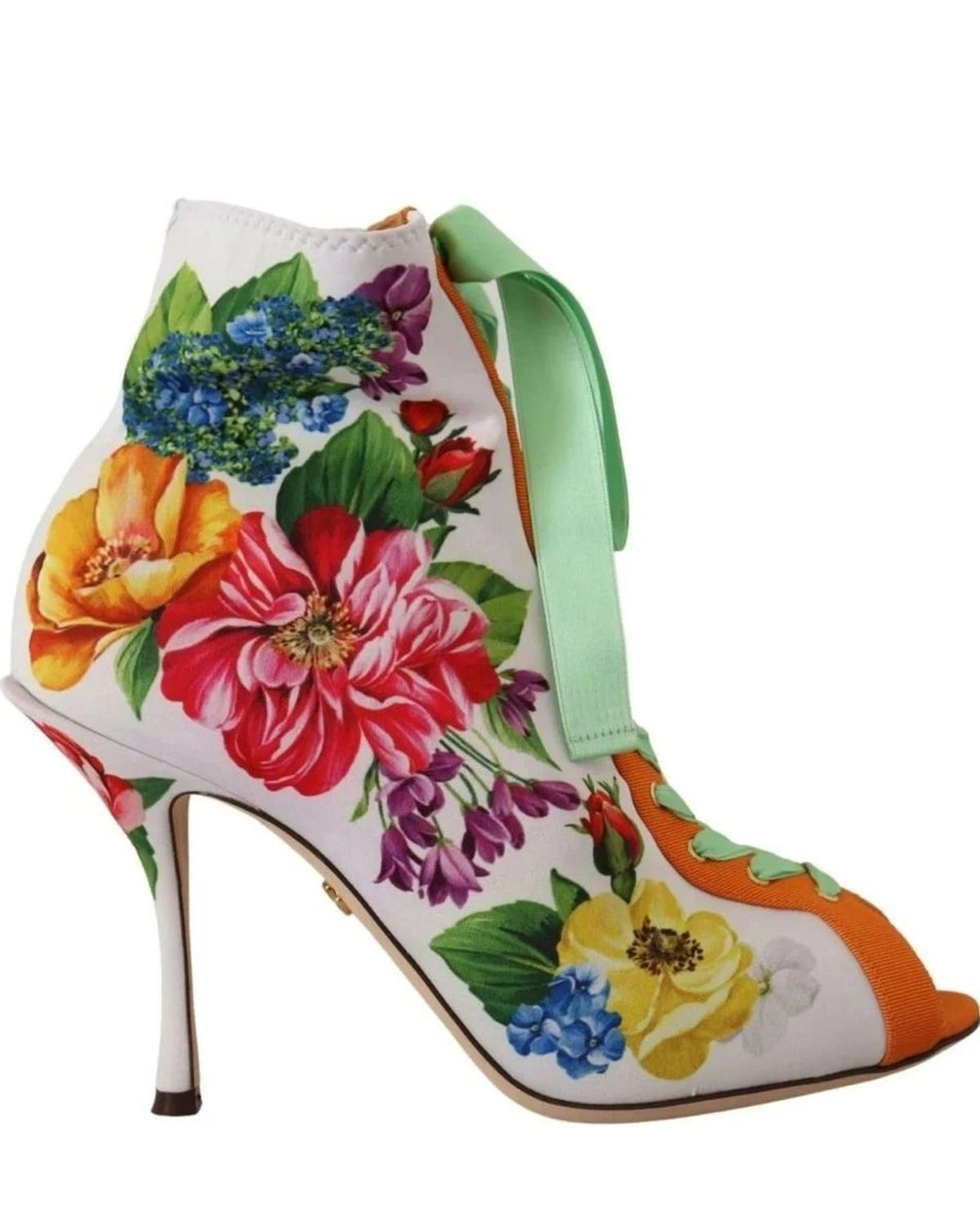 Dolce & Gabbana Jersey Stretch Boots Open Toes Heels Heels
