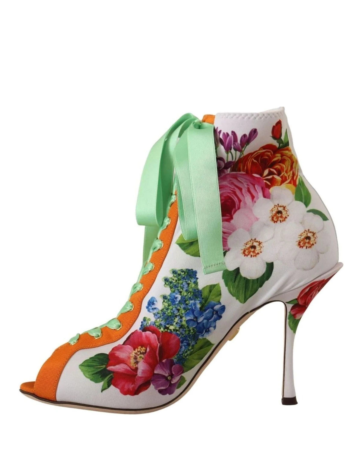 Dolce & Gabbana Jersey Stretch Boots Open Toes Heels Heels