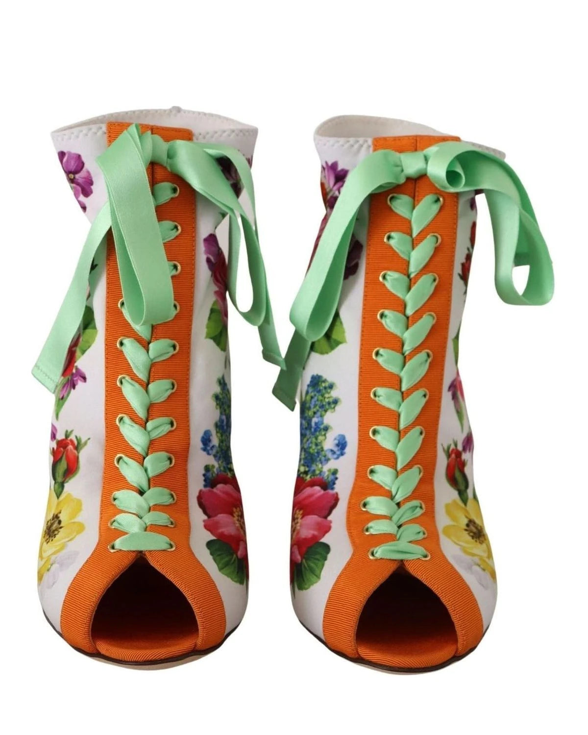 Dolce & Gabbana Jersey Stretch Boots Open Toes Heels Heels