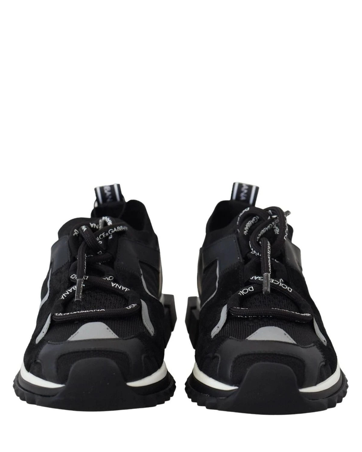 Dolce & Gabbana Black Mesh Sorrento Trekking Sneakers Sneakers